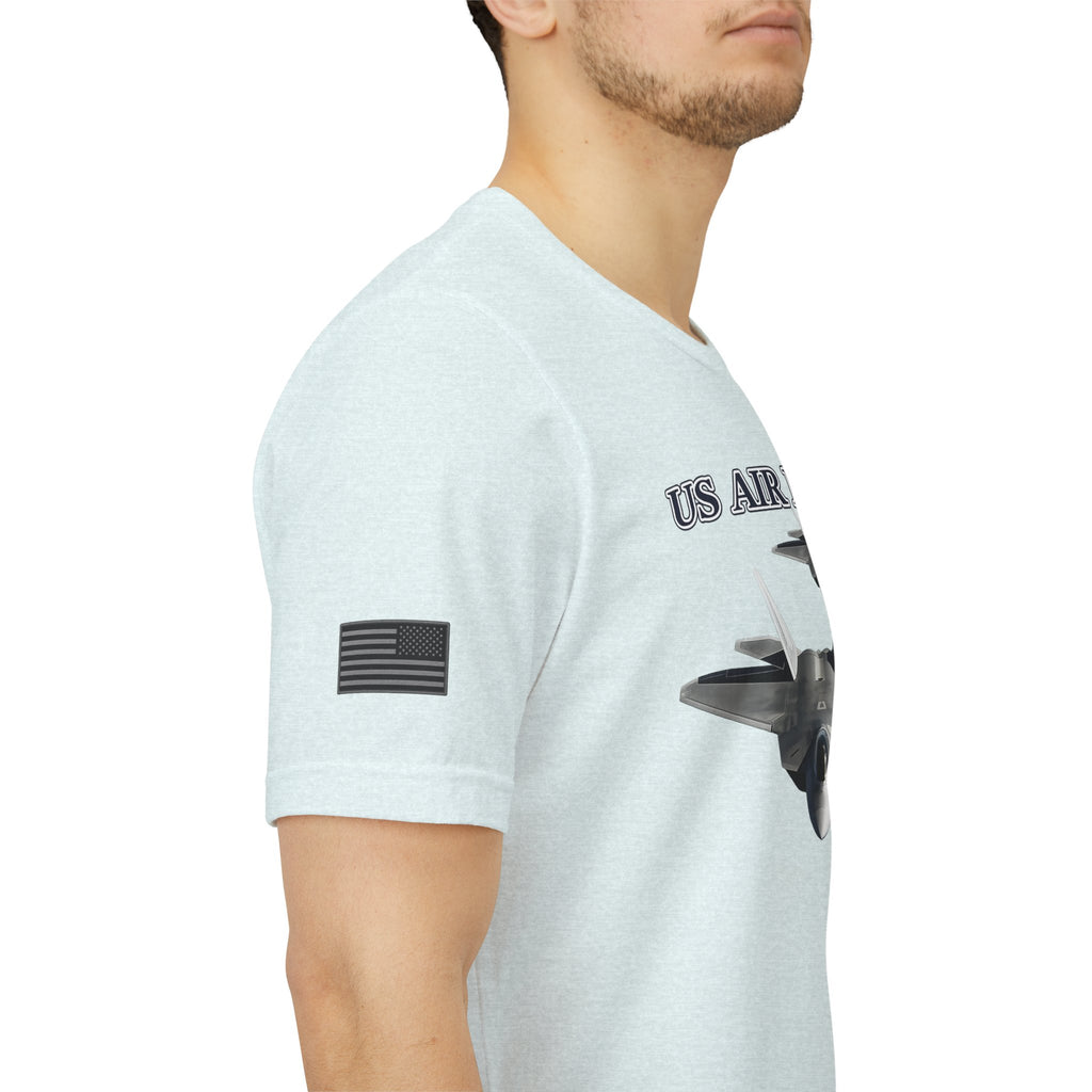 F-22 Raptor USAF Stealth Fighter Jet Graphic Tee – Premium Air Force Pride T-Shirt for Veterans & Active Duty