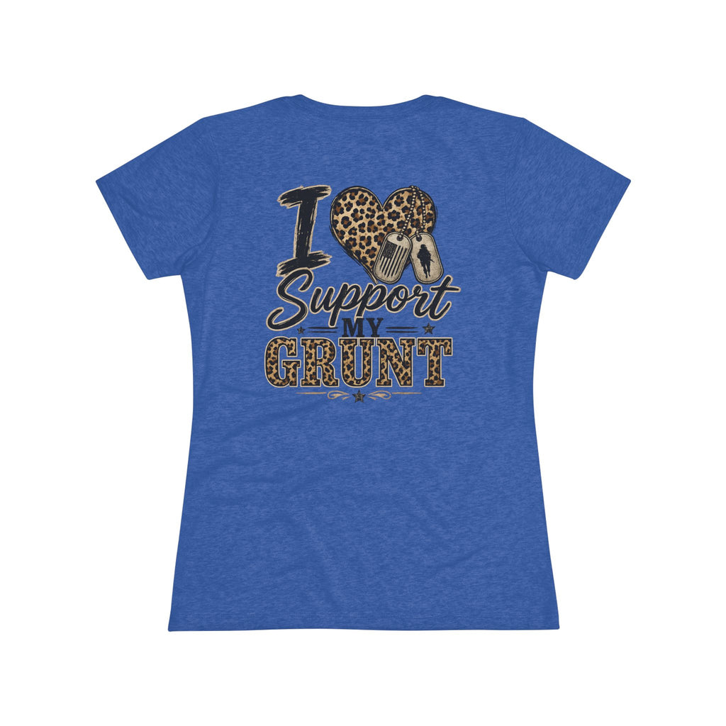 I Support My Grunt Tee — Women's Military Spouse Graphic Shirt