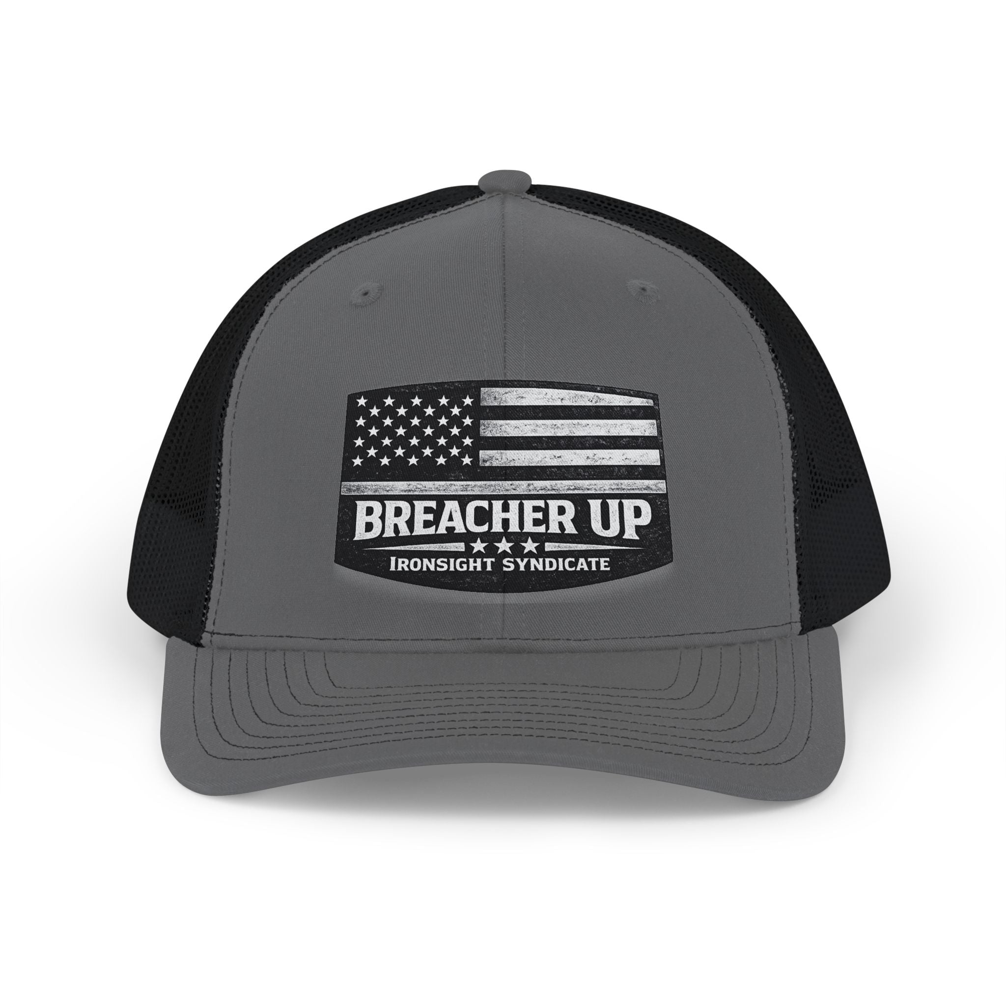 Breacher Up Trucker Cap — American Flag Tactical Snapback Hat