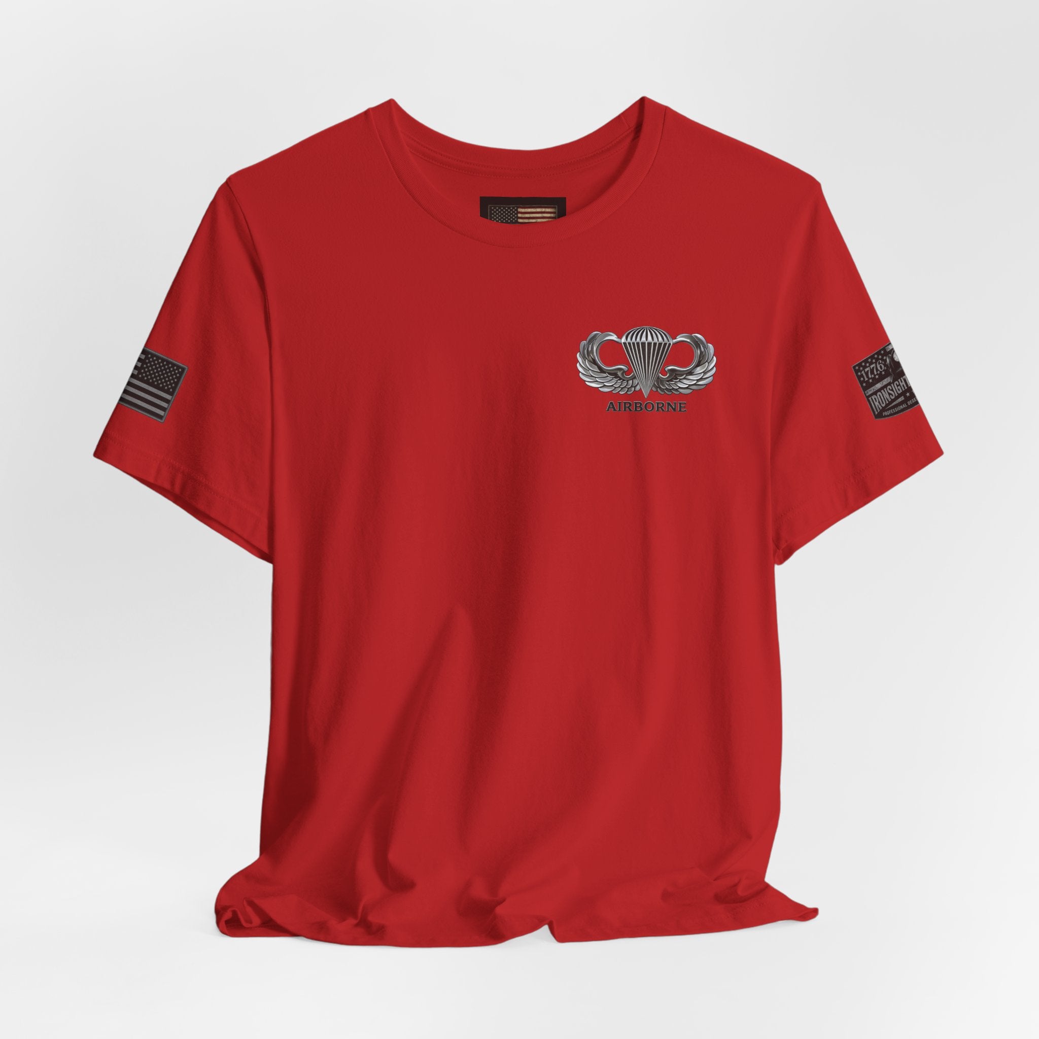 Airborne, Death From Above T - US Army Airborne Wings Veteran T-Shirt | Ironsight Syndicate