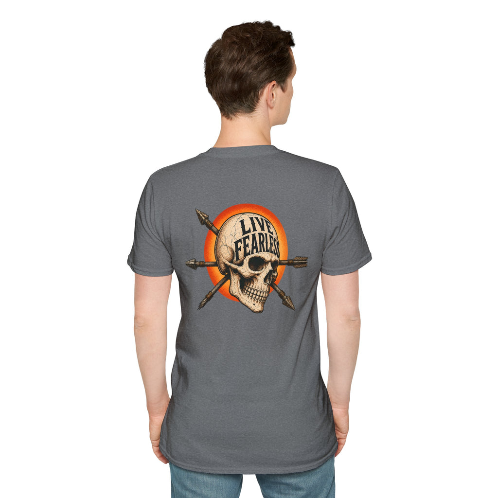 Live Fearless – Ancient Warrior Skull T-Shirt