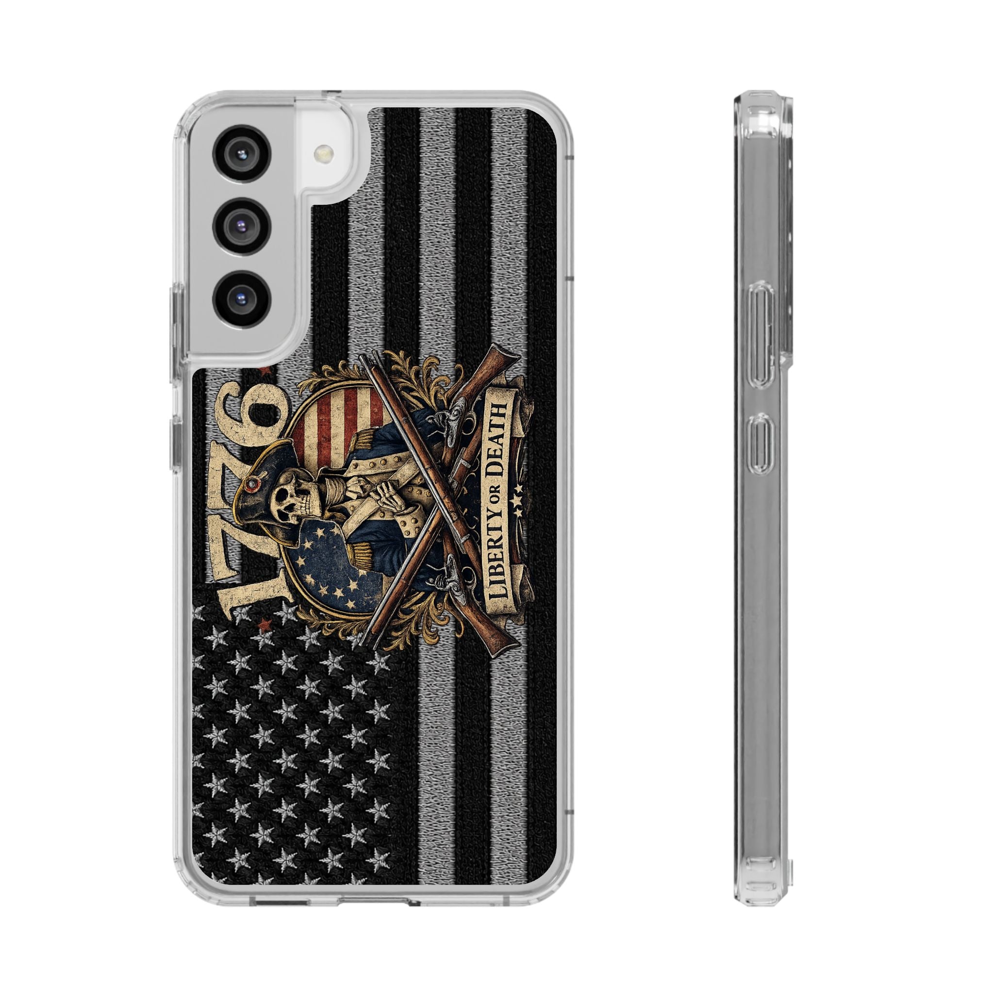 1776 commemorative Clear Impact-Resistant Phone Case