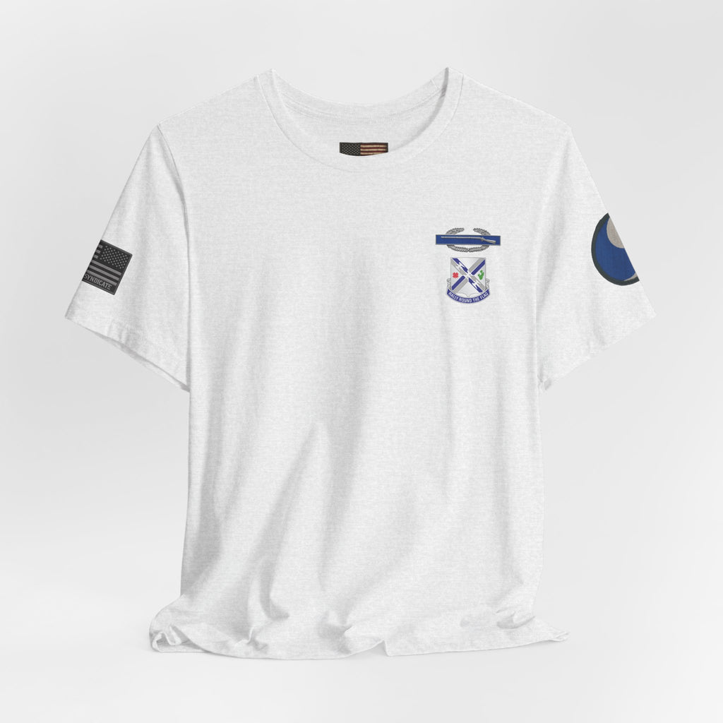 29th Infantry Division 1-115th Infantry Regiment T-Shirt | Patriotic Military Graphic Tee for Veterans & Patriots, Adult (13 and up), unisex