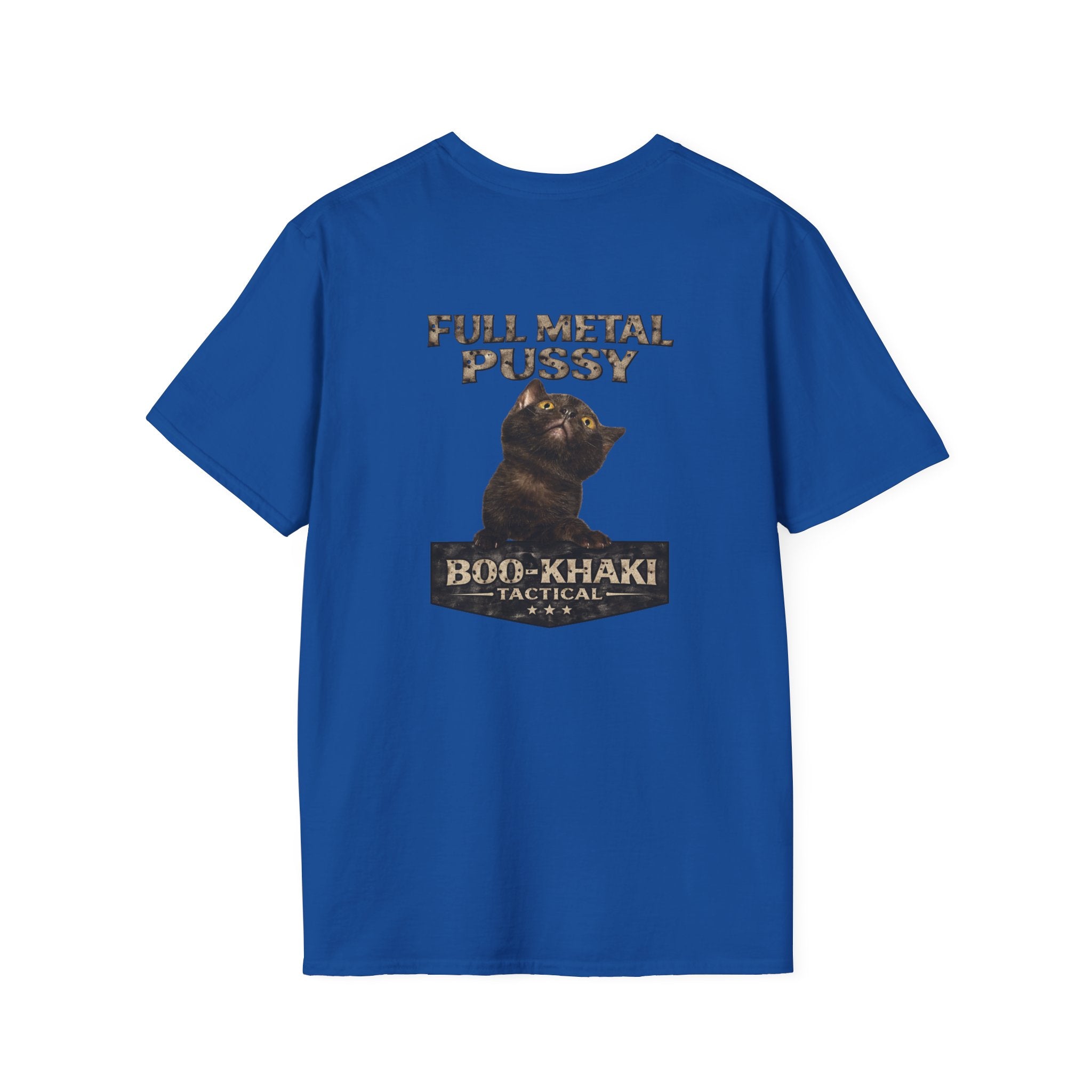 Full Metal Cat T-Shirt – Boo-Khaki Tactical Graphic Tee
