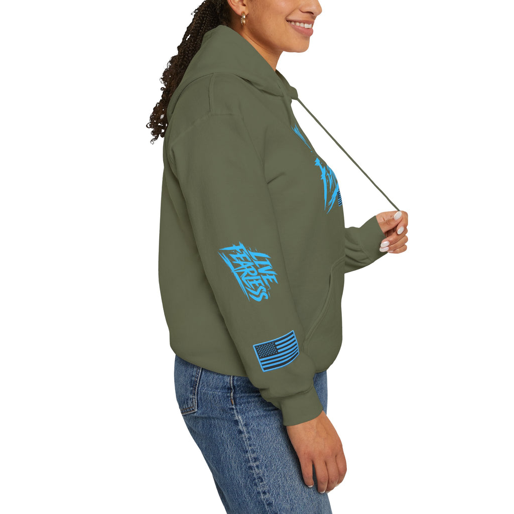 Live Fearless Hoodie | Premium Heavy Weight-Military-Inspired Patriotic Hoodie | Ironsight Syndicate