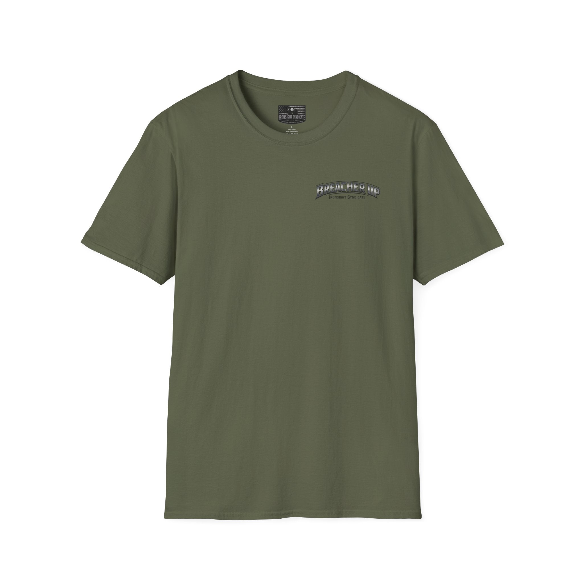 Breacher Up Red While and  Blue T-Shirt, Adult (13 and up), unisex | Patriotic Military Graphic Tee for Veterans & Patriots, Adult (13 and up), unisex