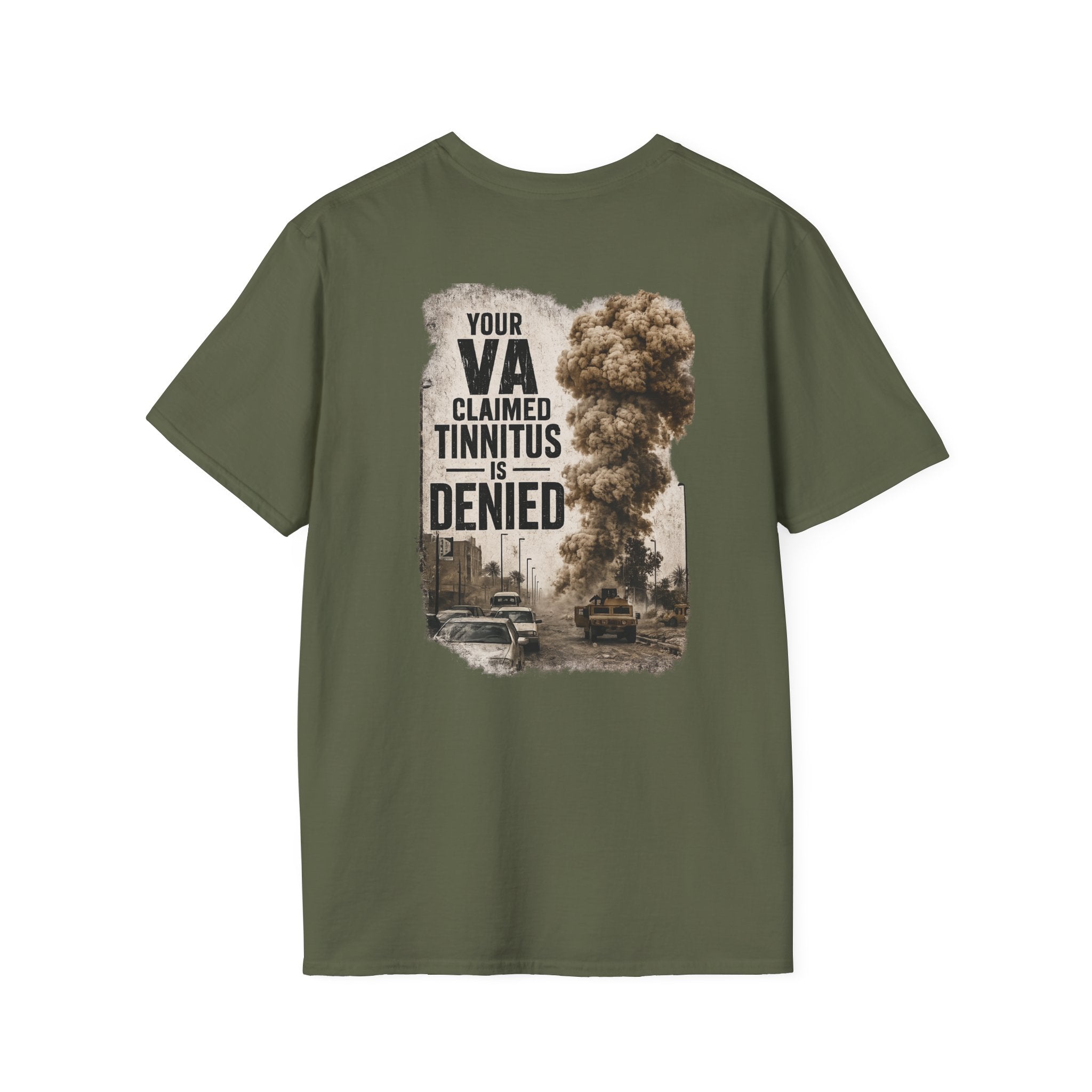 VA Tinnitus Claim Is Denied T-Shirt | Ironsight Syndicate