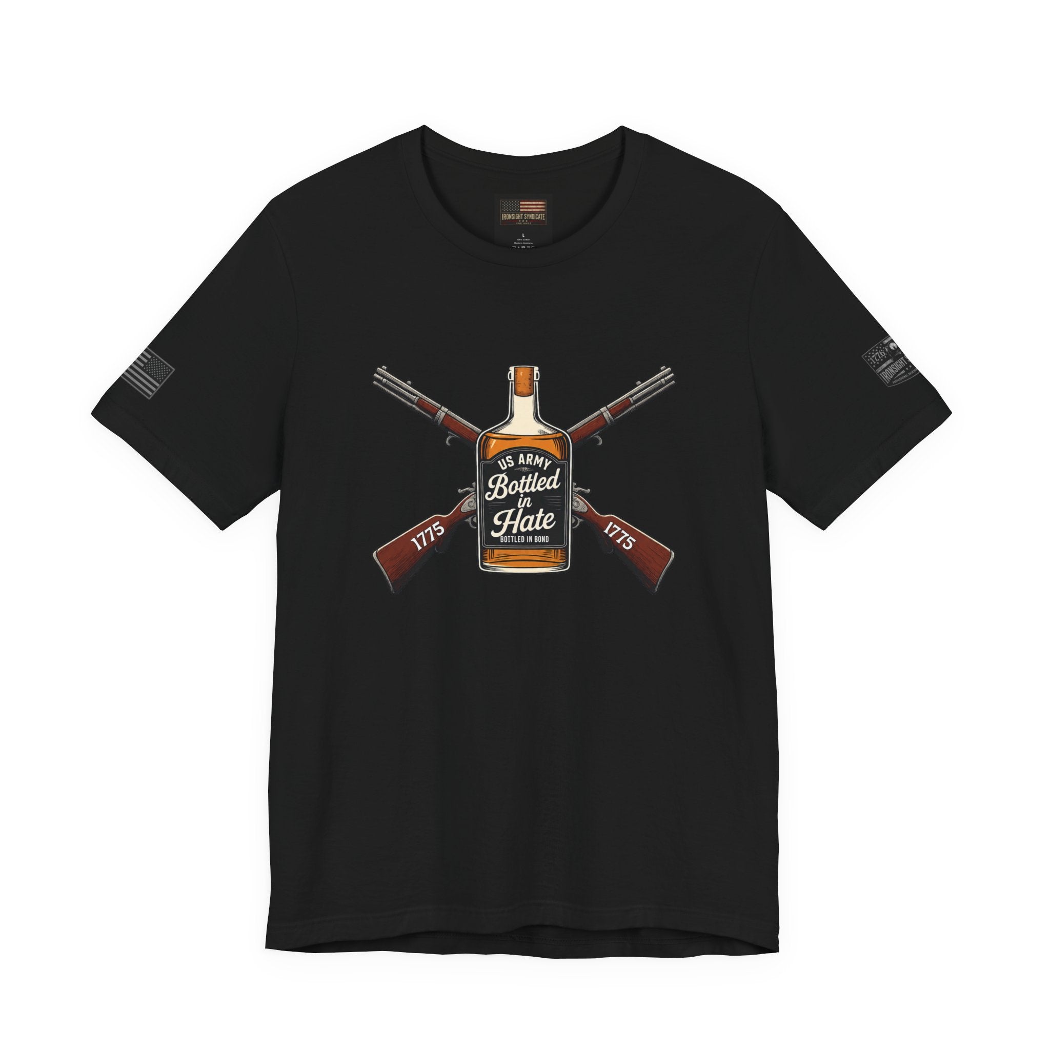 Bottled in Hate Army Whiskey T-Shirt