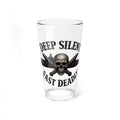 Mixing Glass - "Deep Silent, Fast Deadly" Skull & Submarine Pint Glass (16 oz)