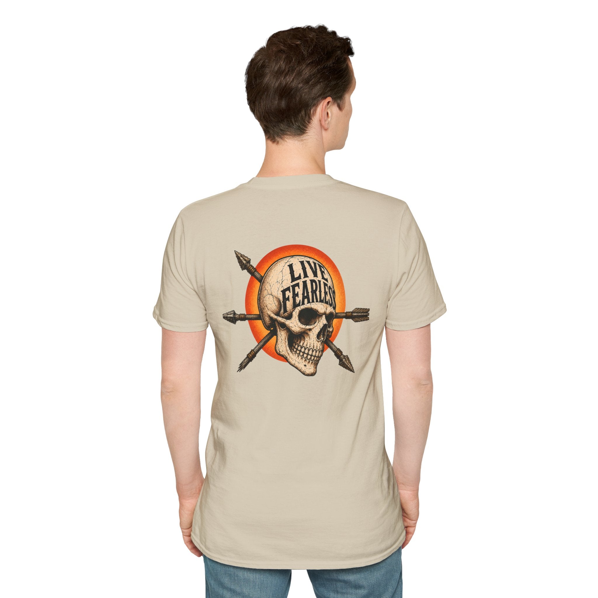 Live Fearless – Ancient Warrior Skull T-Shirt