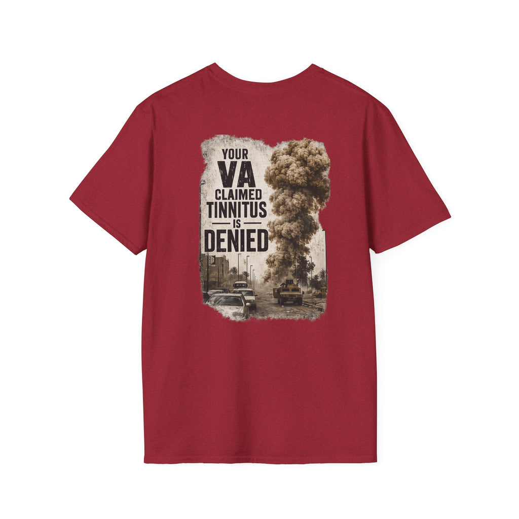 VA Tinnitus Claim Is Denied T-Shirt | Ironsight Syndicate