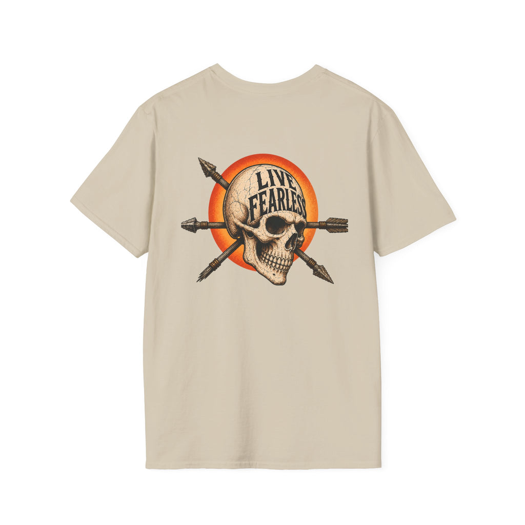 Live Fearless – Ancient Warrior Skull T-Shirt