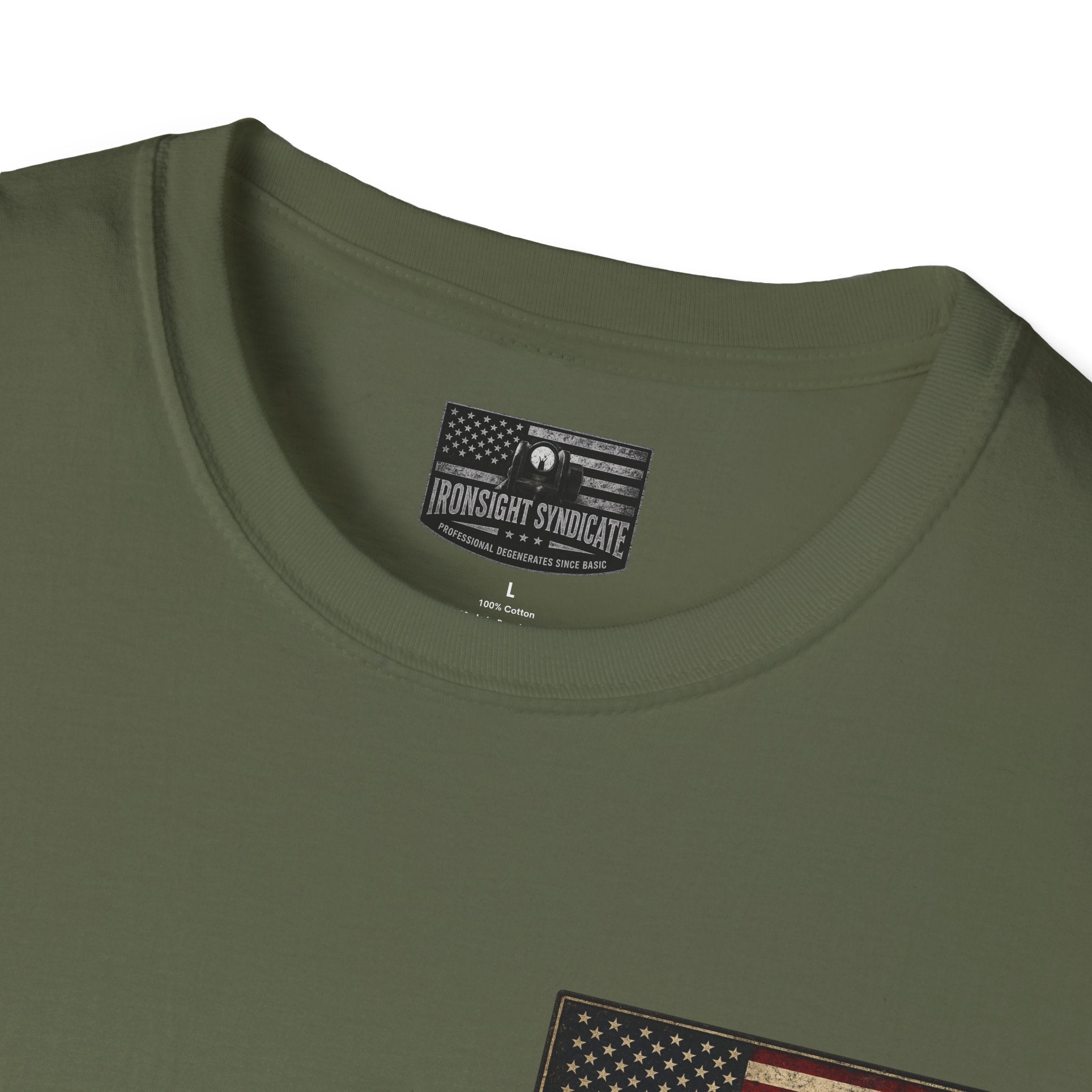 MH-60 Liberty Hawk! Patriotic Ironsight Syndicate T-Shirt | Patriotic Military Graphic Tee for Veterans & Patriots, Adult (13 and up), unisex