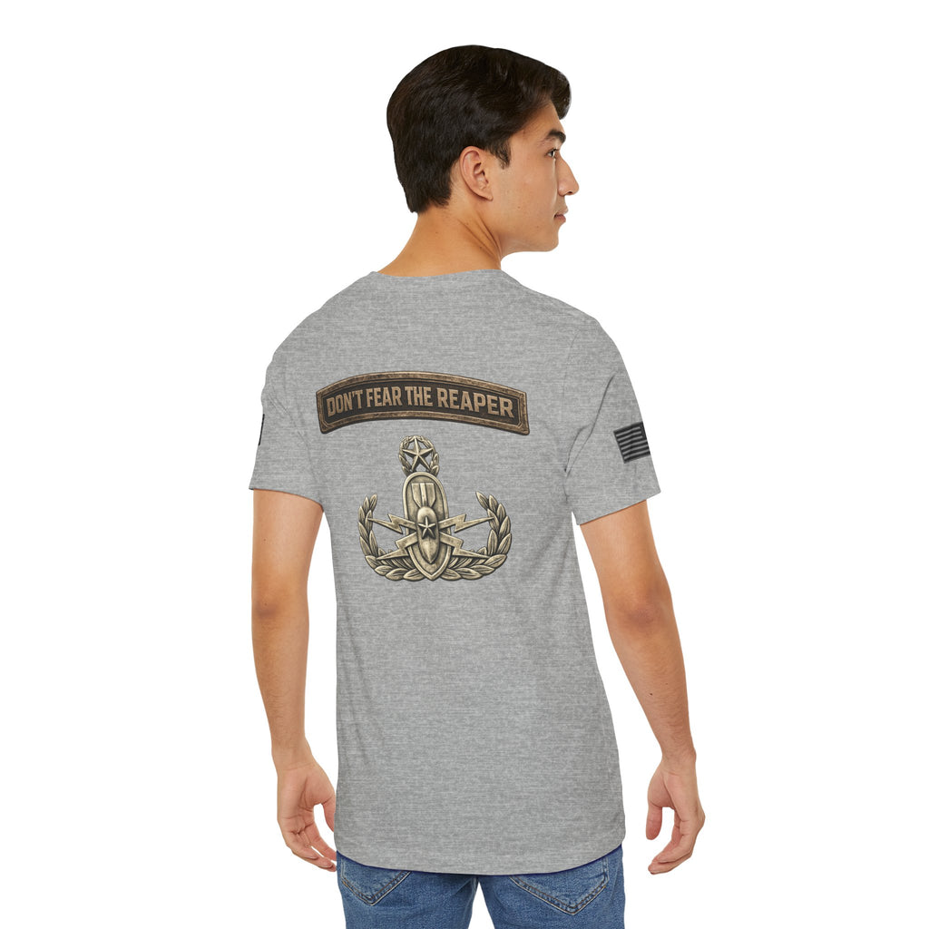 Master EOD Tech Reaper T-Shirt | Patriotic Tee for Veterans, Adult (13 and up), unisex