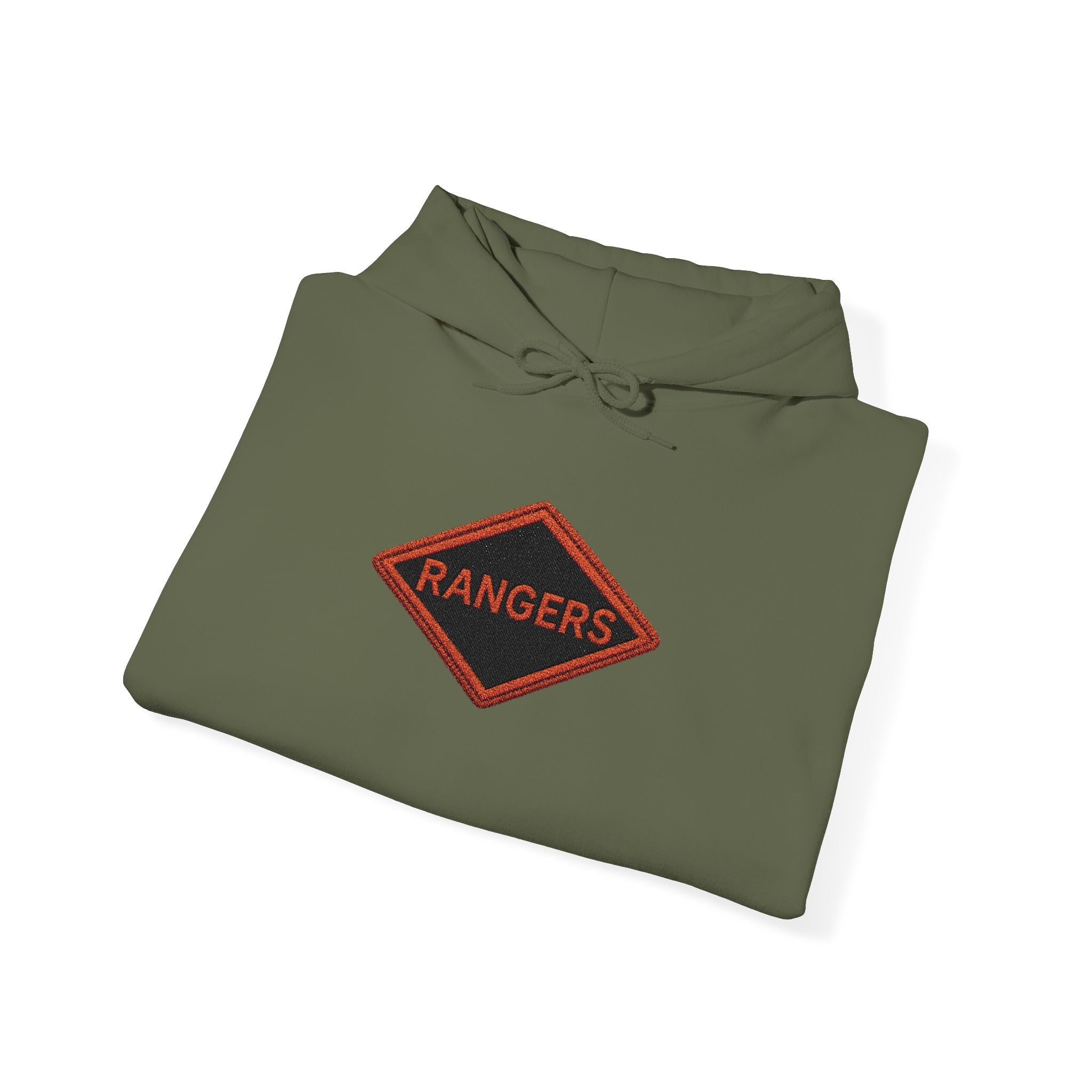 Vintage Army Ranger Embroidered Hooded Sweatshirt