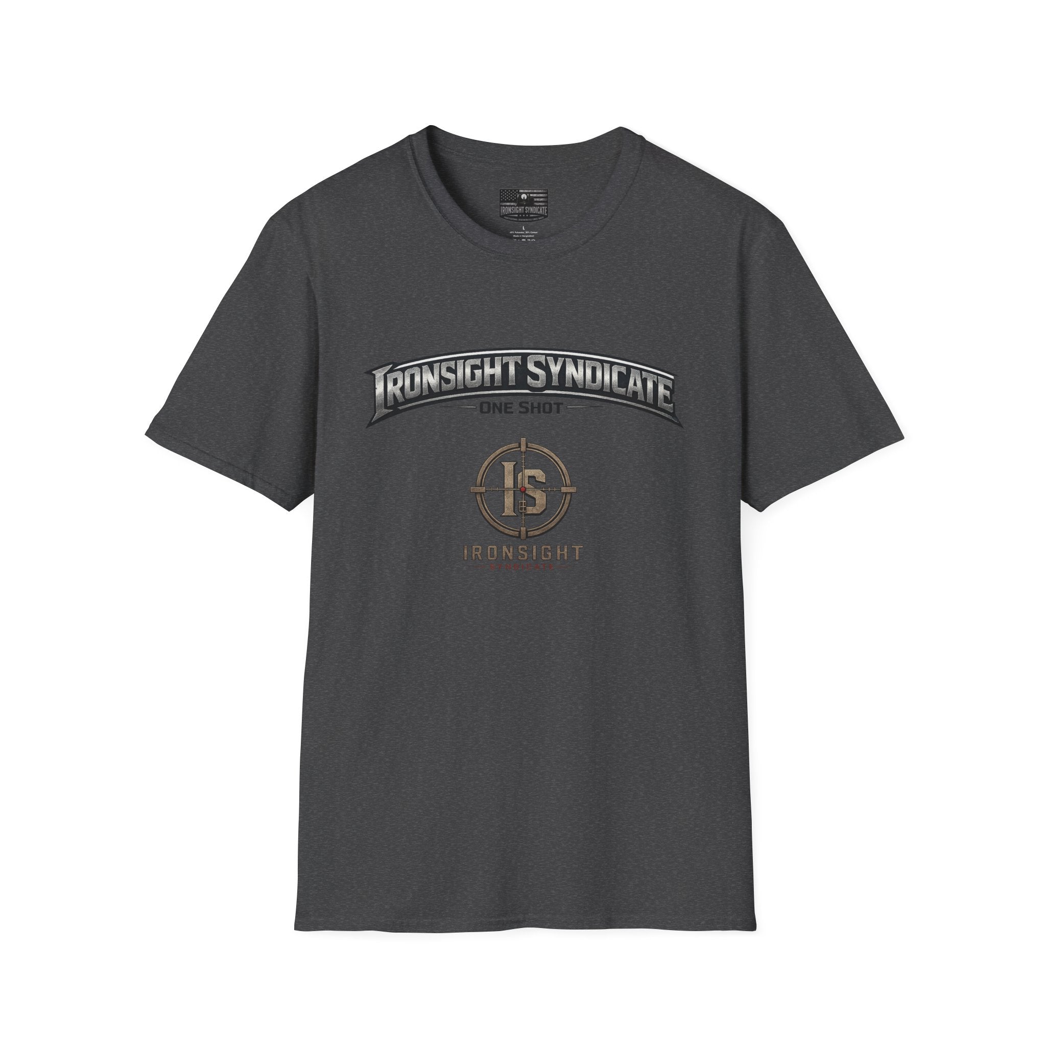 Red White and Blue Ironsight Syndicate T-Shirt, Adult (13 and up), unisex