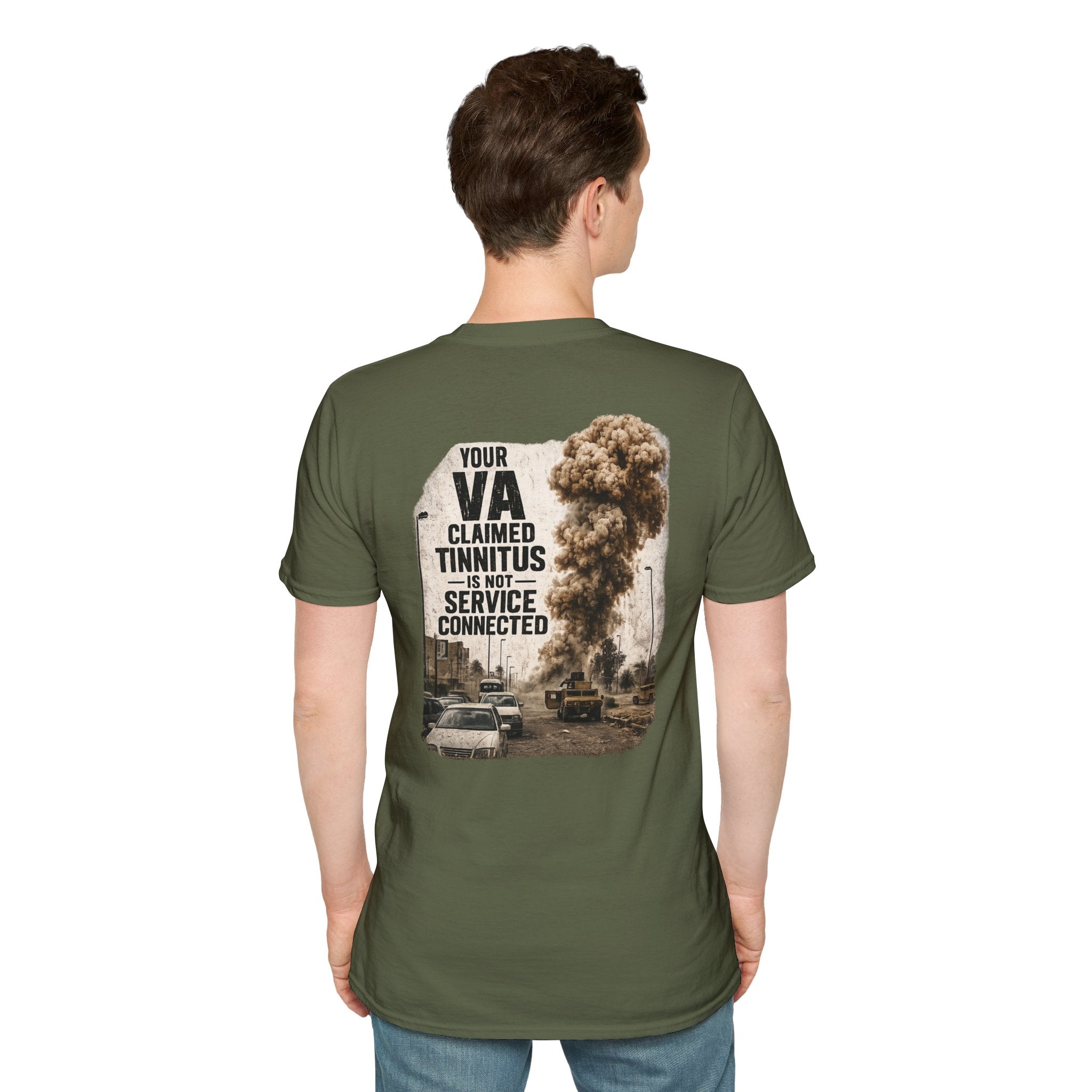 VA Tinnitus Claim is Not Service Connected T-Shirt | Ironsight Syndicate