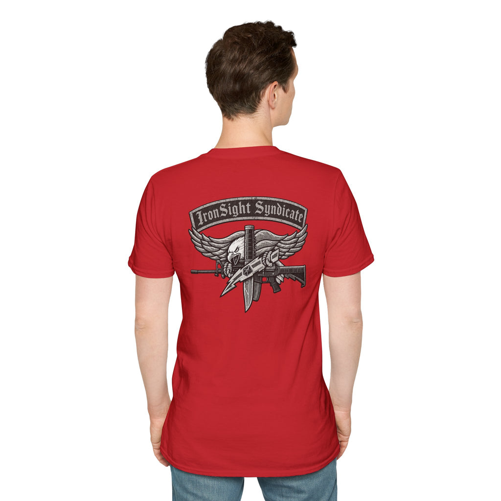 SWAT Eagle T-Shirt — "IronSight Syndicate"  T-Shirt | Patriotic Military Graphic Tee for Veterans & Patriots, Adult (13 and up), unisex