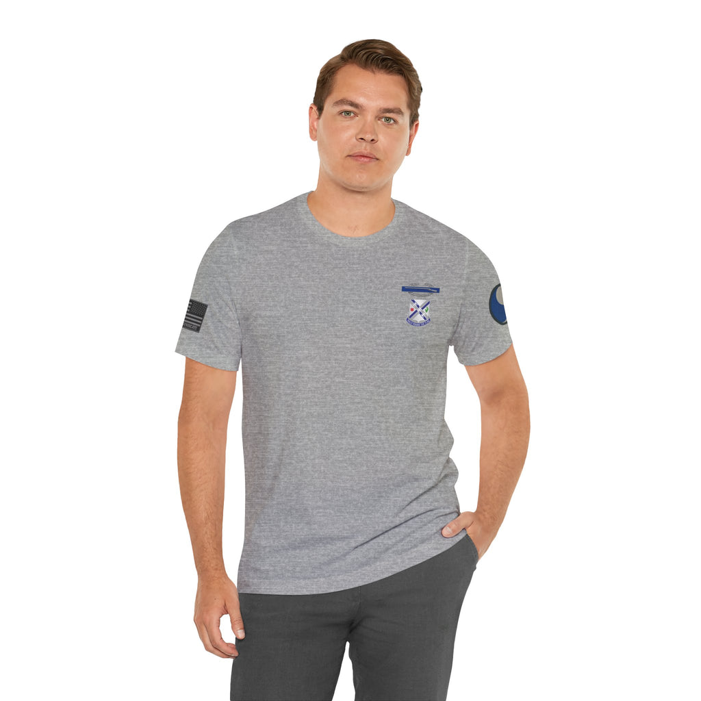29th Infantry Division 1-115th Infantry Regiment T-Shirt | Patriotic Military Graphic Tee for Veterans & Patriots, Adult (13 and up), unisex