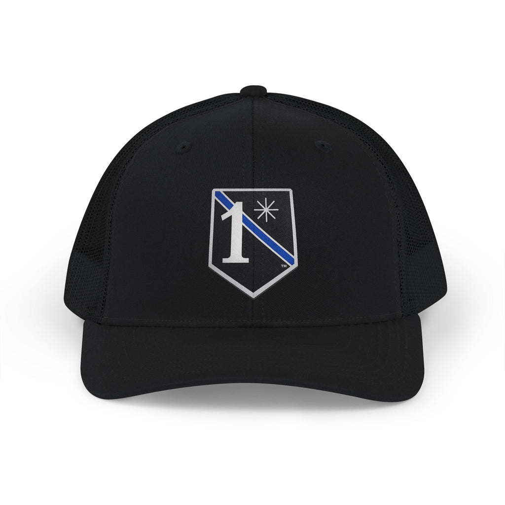 Law Enforcement/Police Snapback Trucker Cap | Patriotic USA Snapback Mesh Cap for Veterans & Patriots