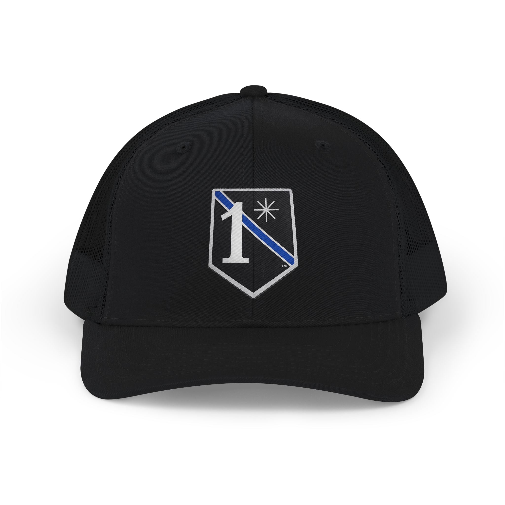 Law Enforcement/Police Snapback Trucker Cap | Patriotic USA Snapback Mesh Cap for Veterans & Patriots