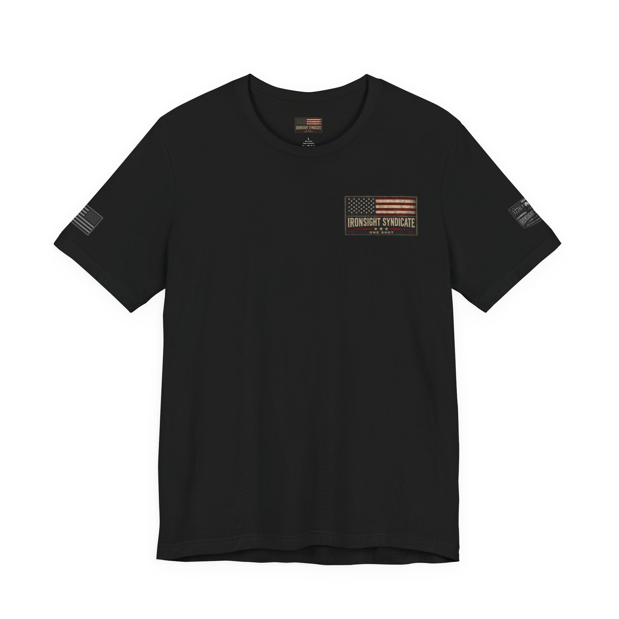 American Flag Skull T-Shirt | Patriotic Military Graphic Tee for Veterans & Patriots, Adult (13 and up), unisex