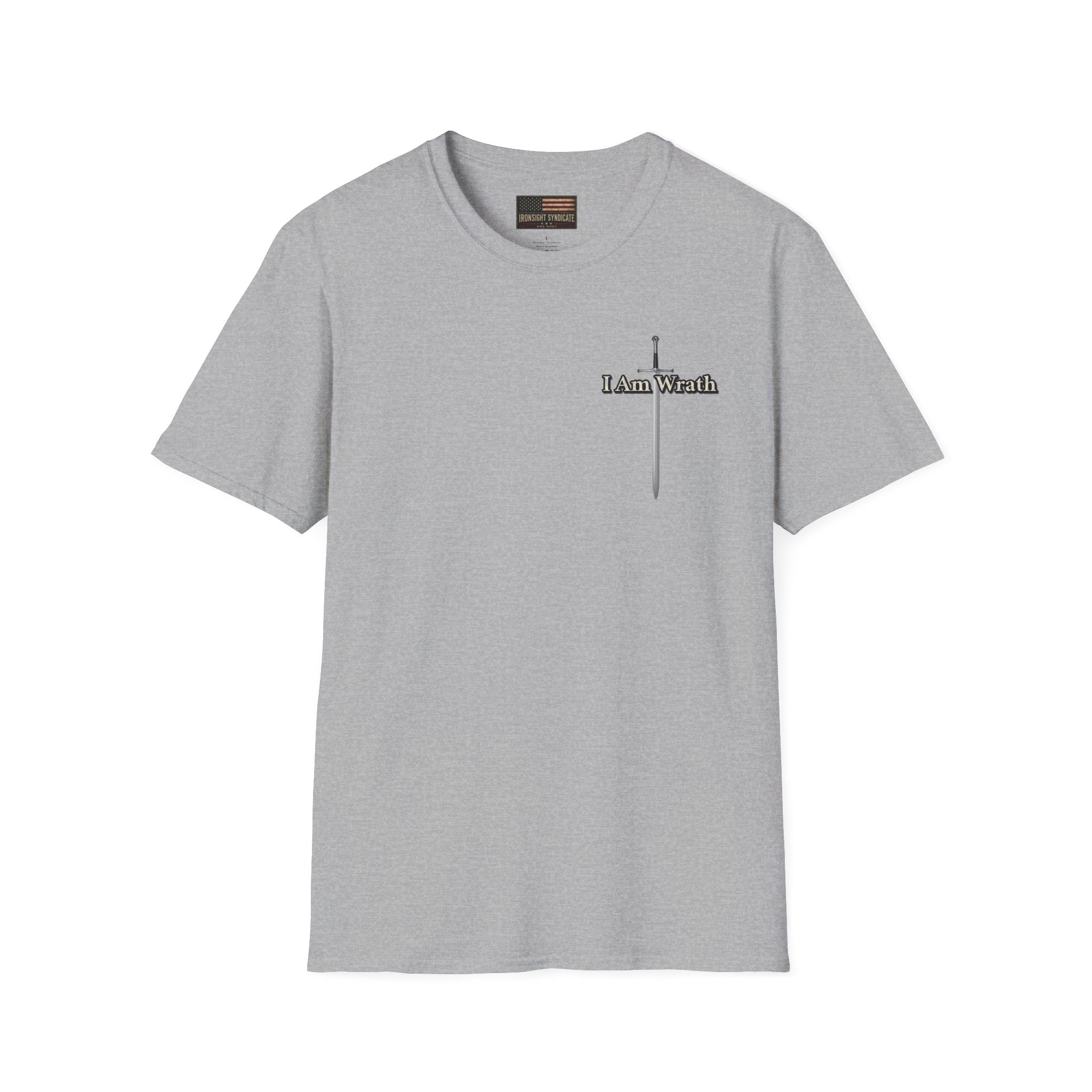 I am Wrath, Romans 12:19 Inspired T-shirt - Sport Grey | Ironsight Syndicate