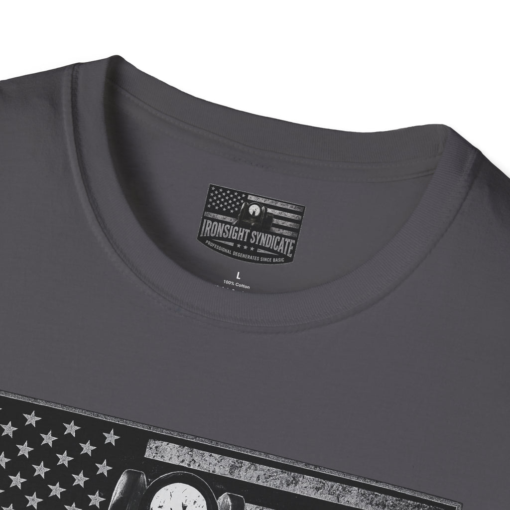 Send it 240B Gunner T-Shirt | Patriotic Military Graphic Tee for Veterans & Patriots, Adult (13 and up), unisex