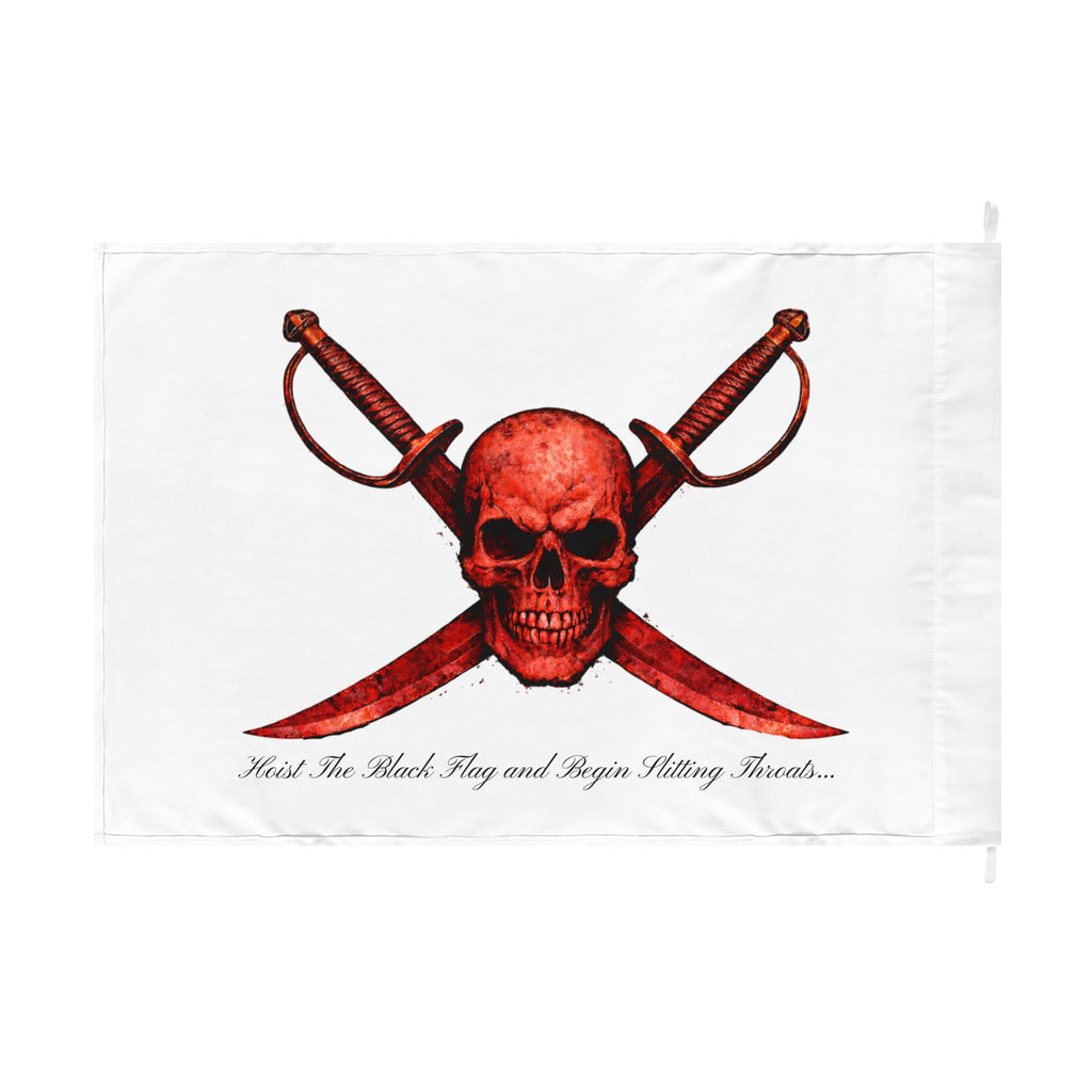 Blood Red Jolly Flag — Double-Sided