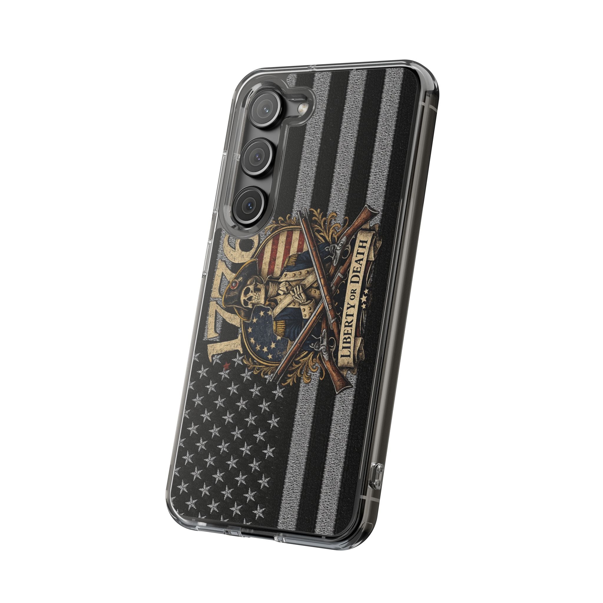 1776 commemorative Clear Impact-Resistant Phone Case