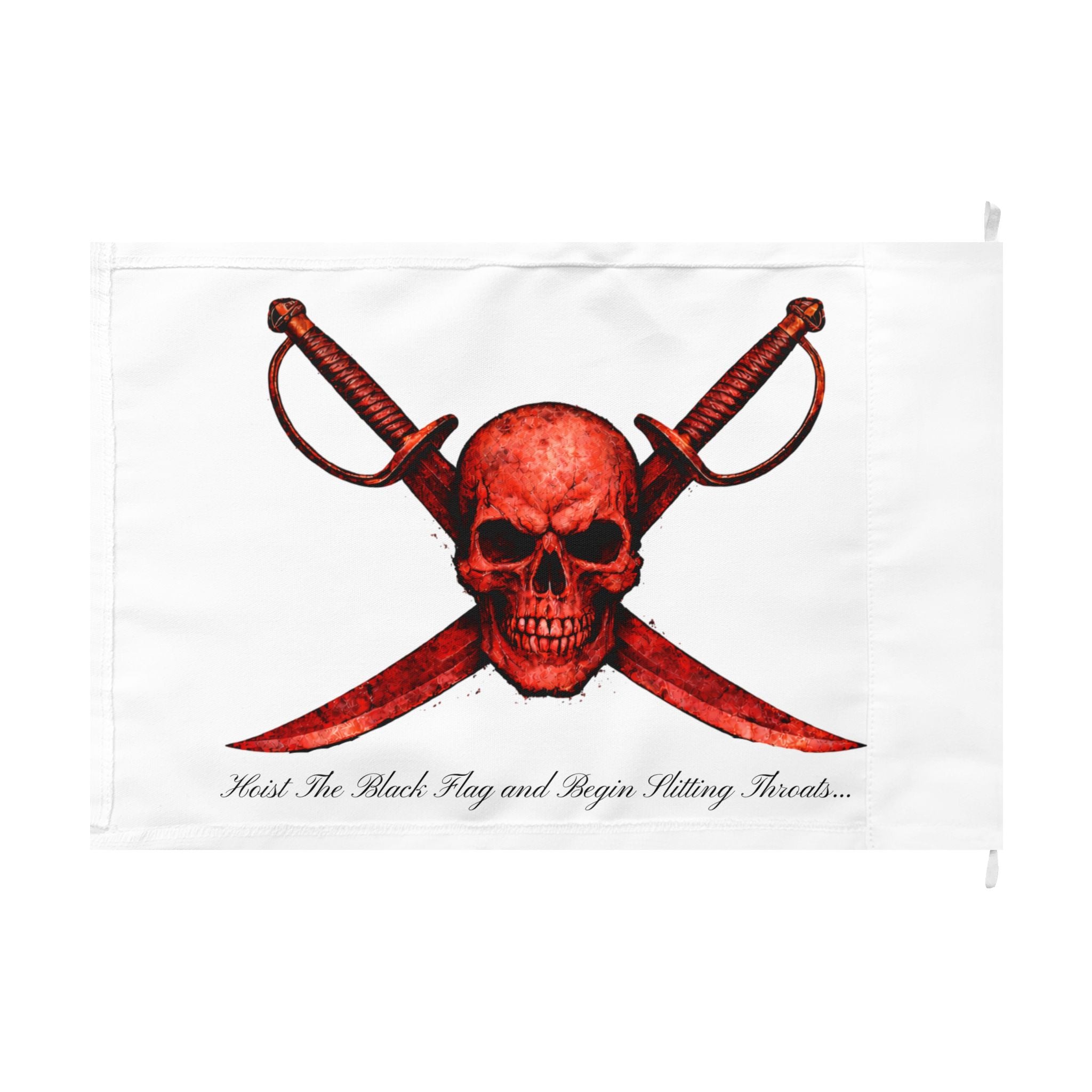 Blood Red Jolly Flag — Double-Sided