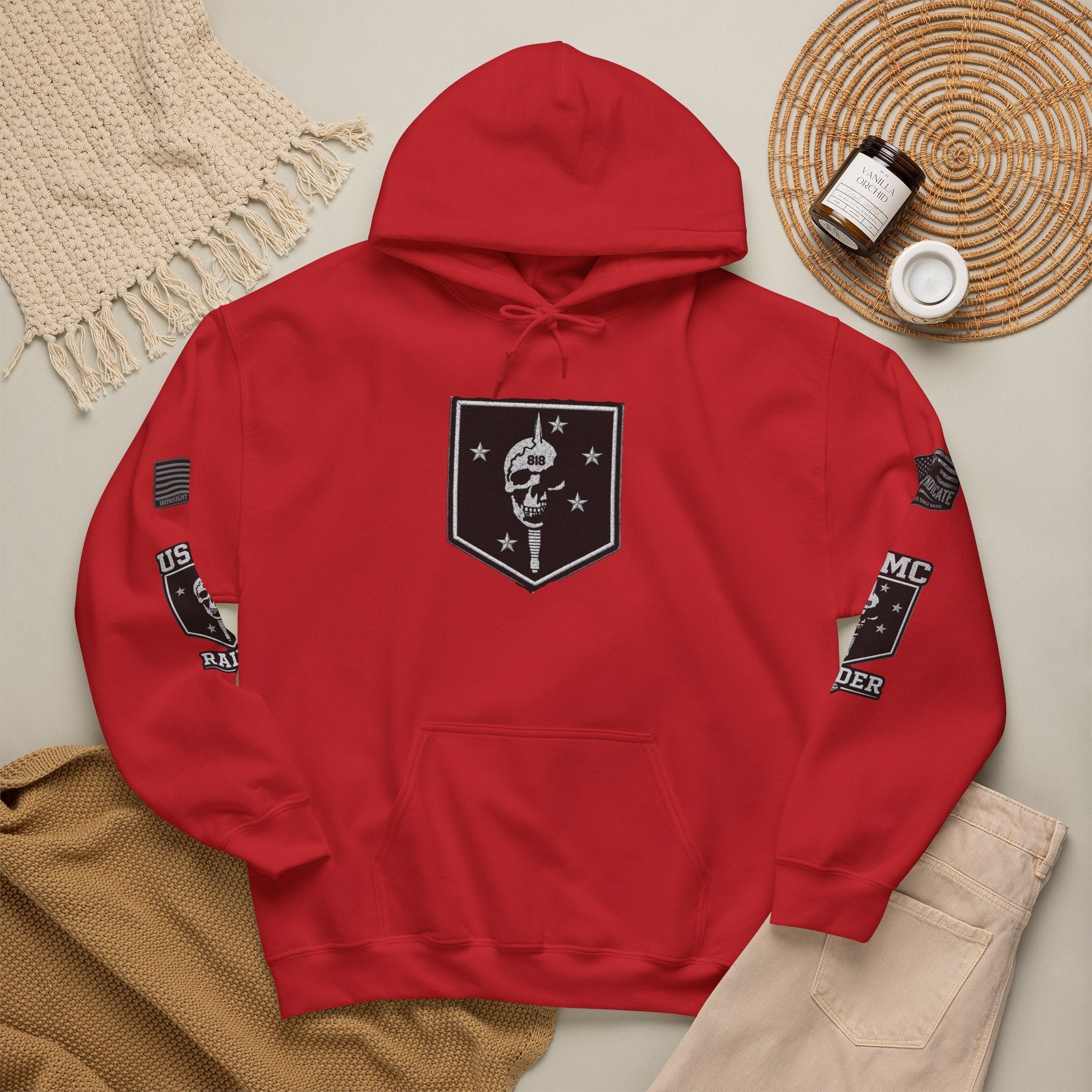 Marine Raider Patriotic Hooded Sweatshirt | Ironsight Syndicate