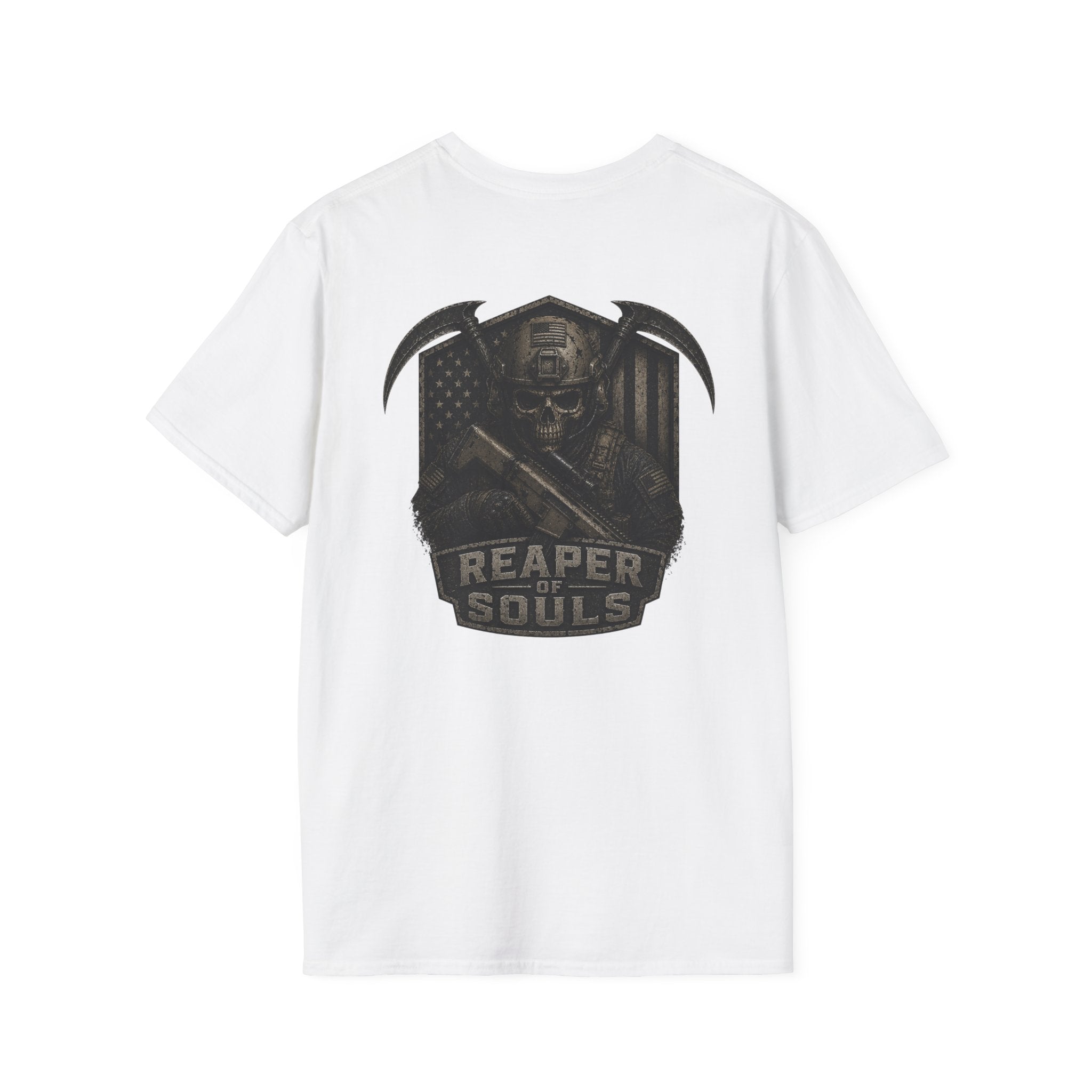 The Reaper T-Shirt | Patriotic Military Graphic Tee for Veterans & Patriots, Adult (13 and up), unisex