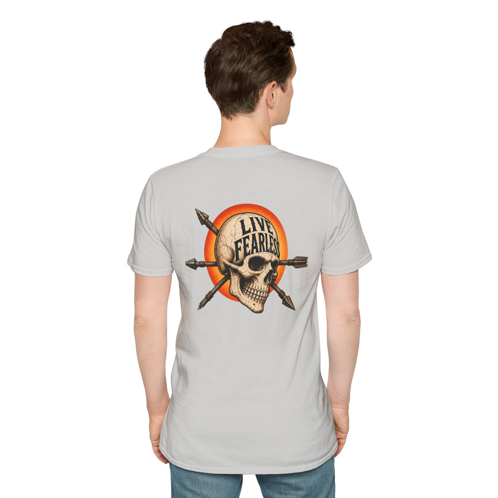 Live Fearless – Ancient Warrior Skull T-Shirt