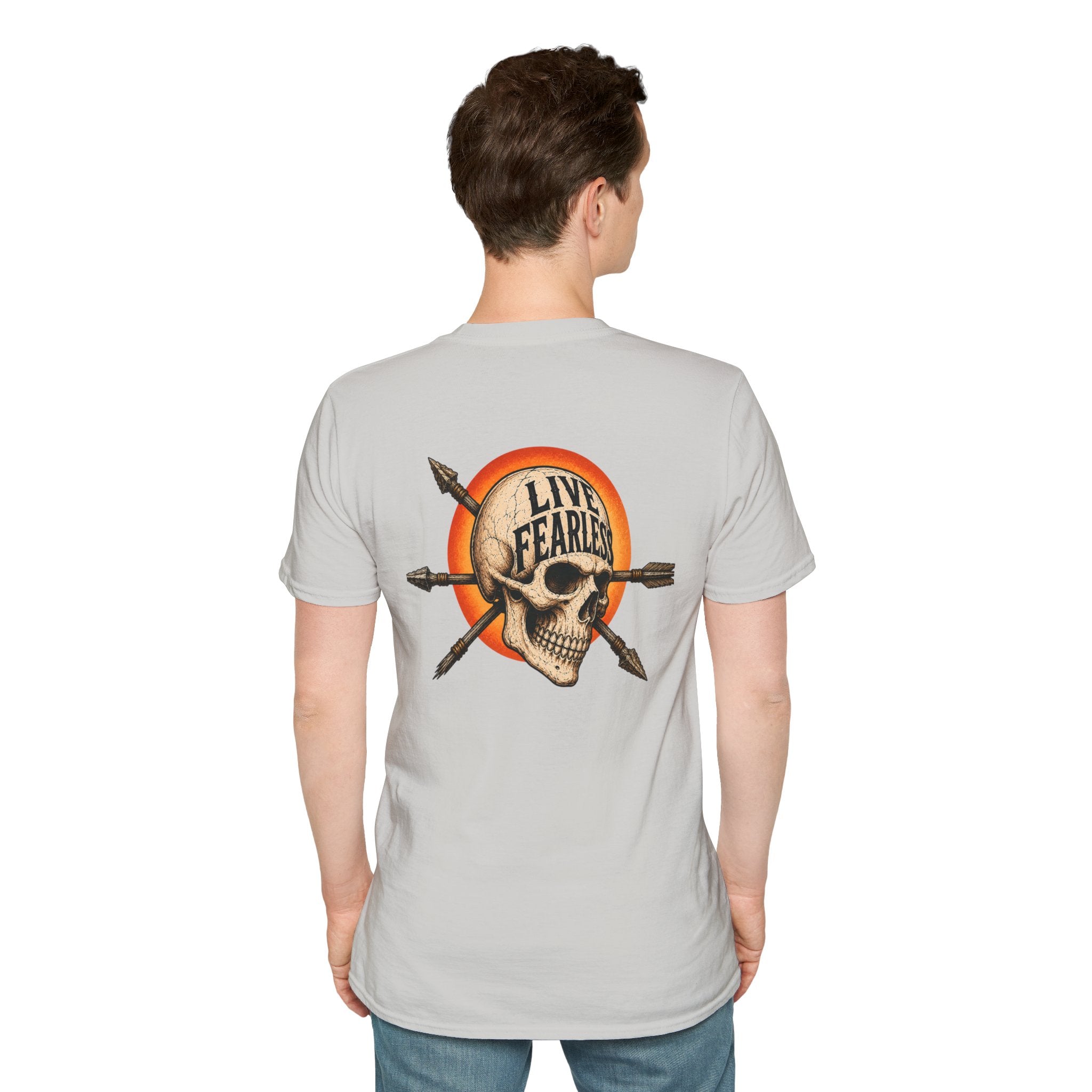 Live Fearless – Ancient Warrior Skull T-Shirt