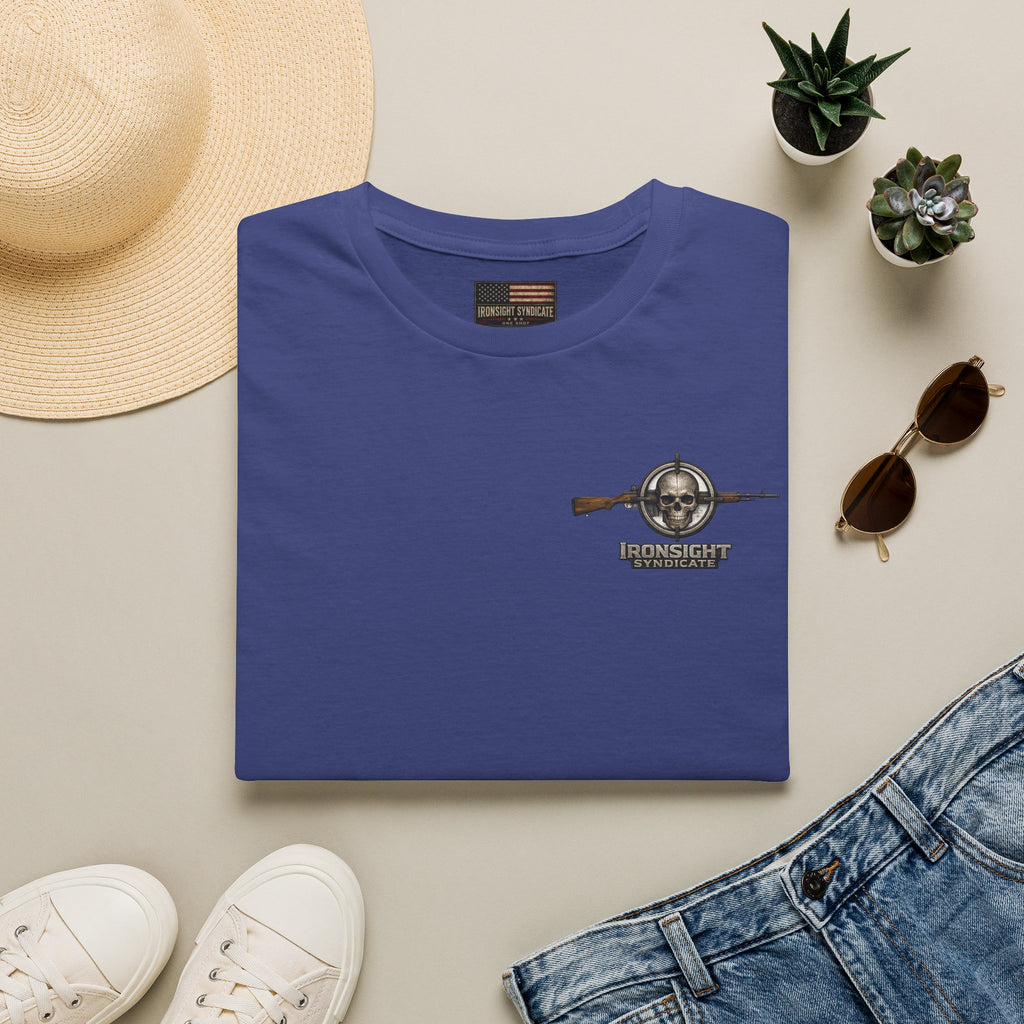 VA Knee injury claim is not service connected T-Shirt - Metro Blue | Ironsight Syndicate