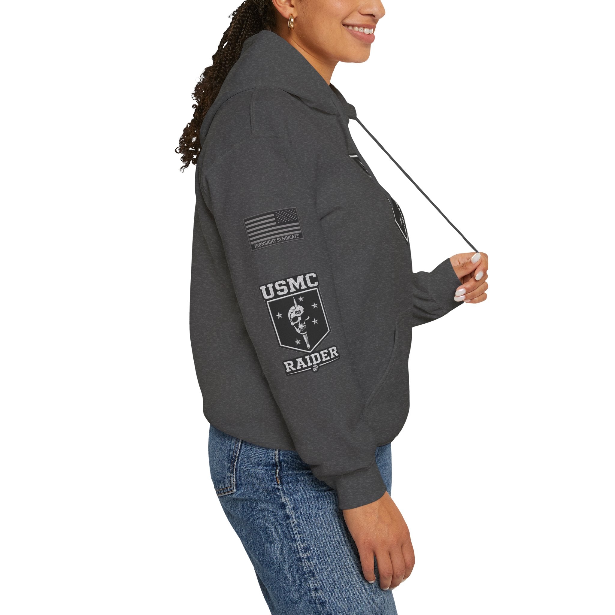 Marine Raider Patriotic Hooded Sweatshirt | Ironsight Syndicate