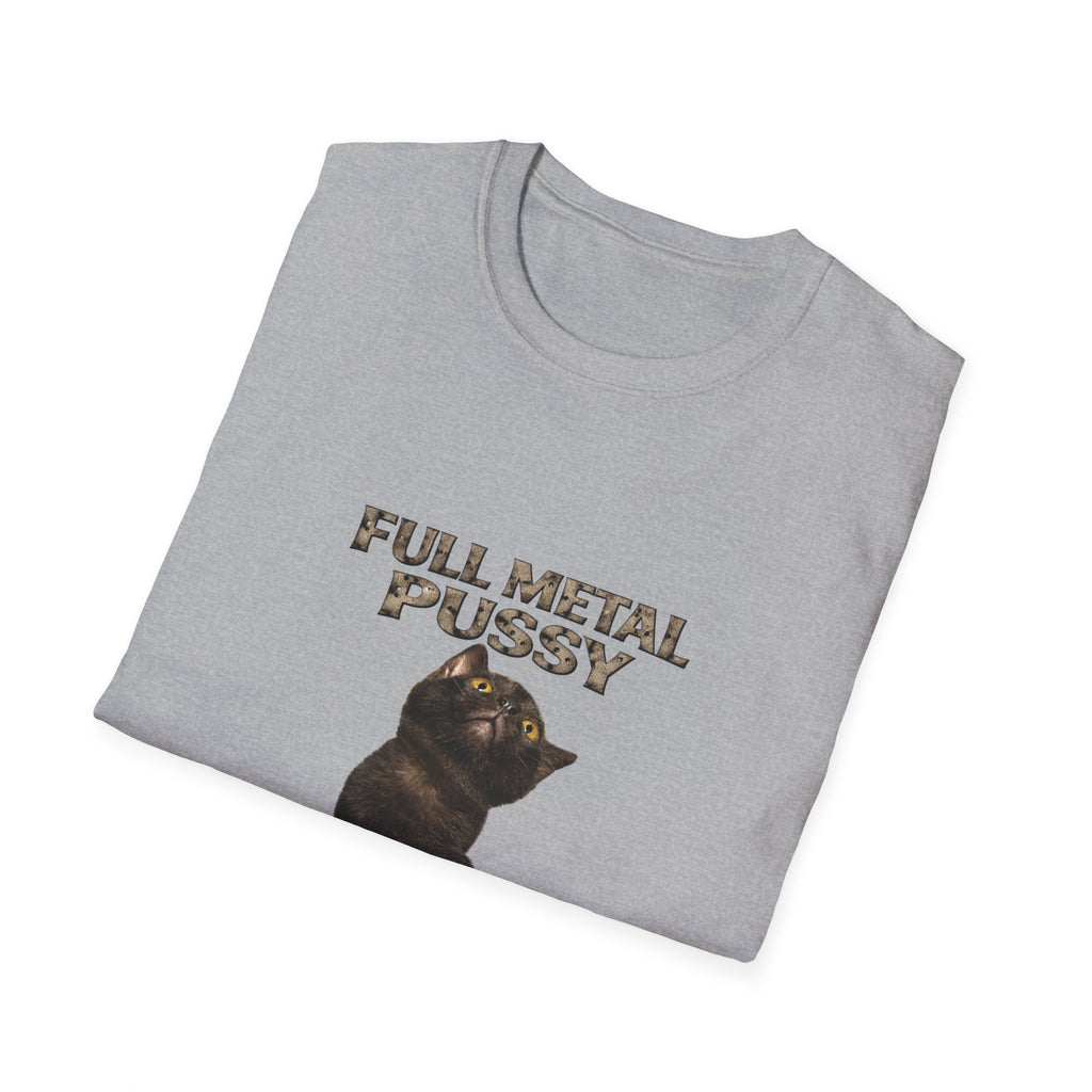 Full Metal Cat T-Shirt – Boo-Khaki Tactical Graphic Tee
