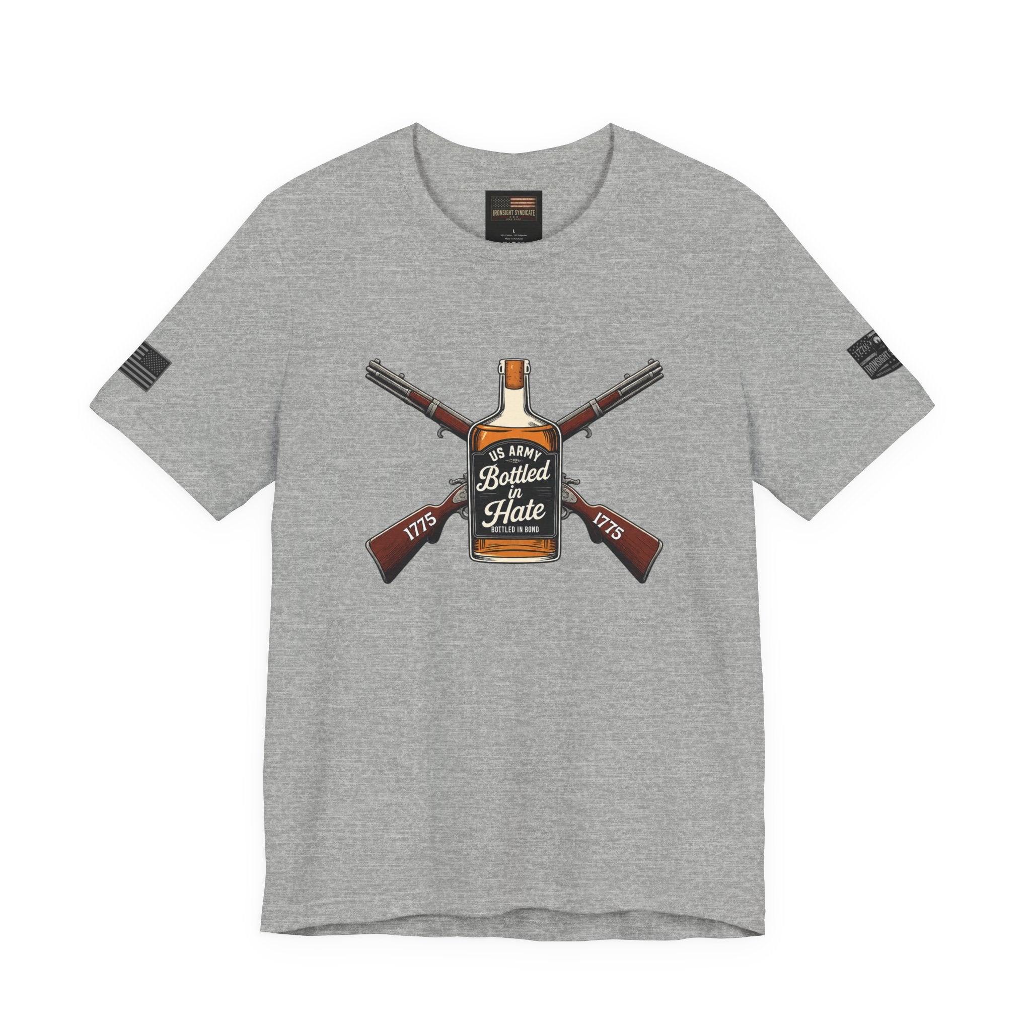 Bottled in Hate Army Whiskey T-Shirt