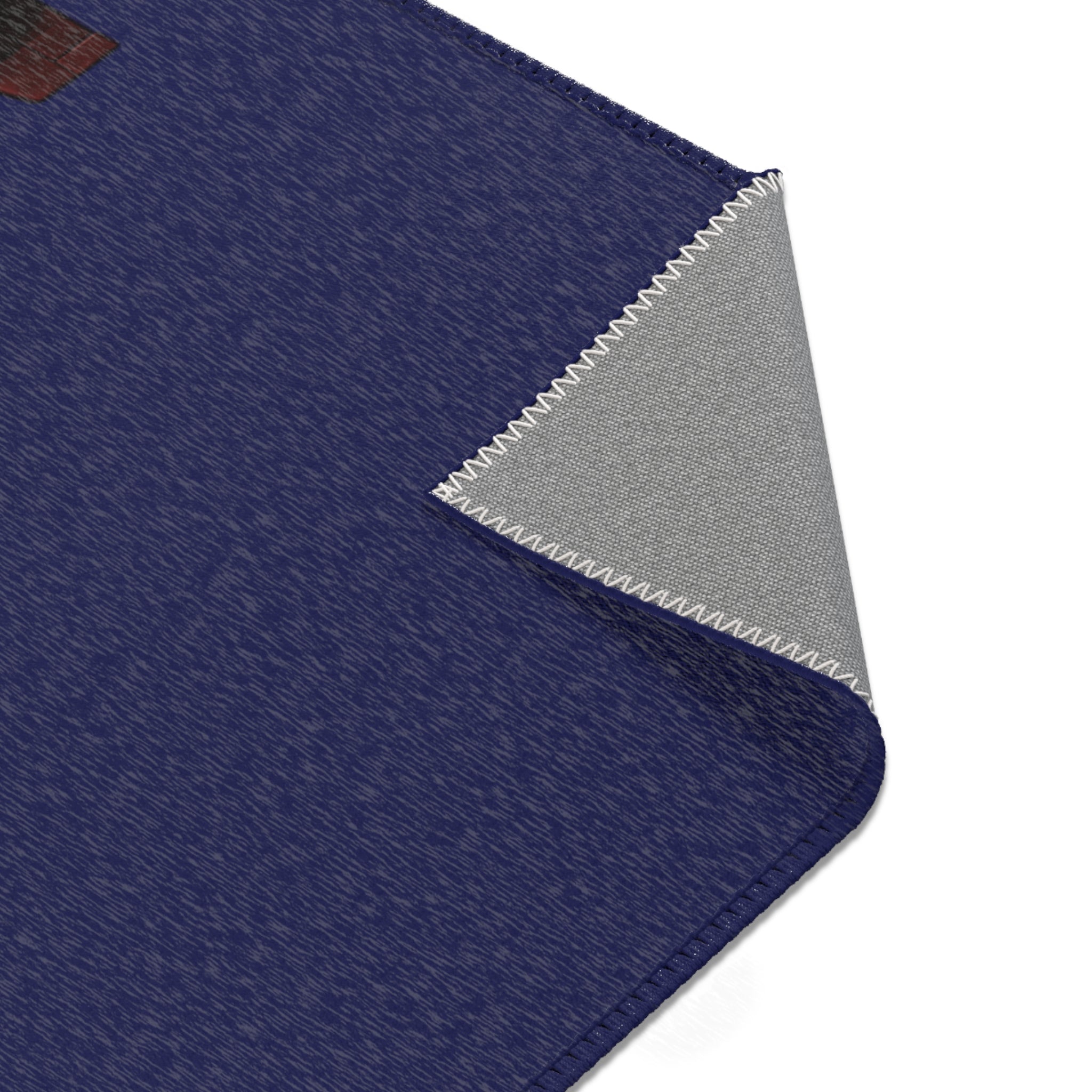 Submariner Navy Area Rug — Vintage Submarine Graphic area rug