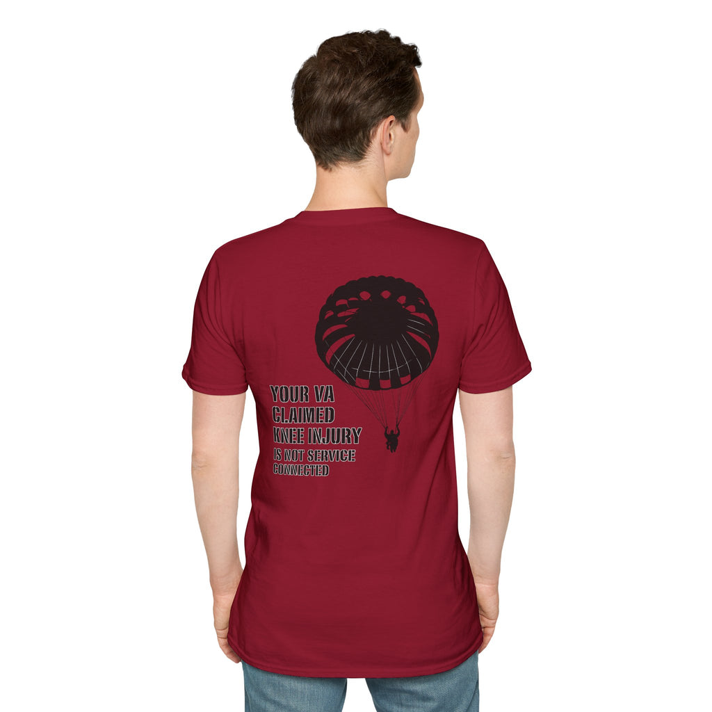 VA Knee injury claim is not service connected T-Shirt | Ironsight Syndicate