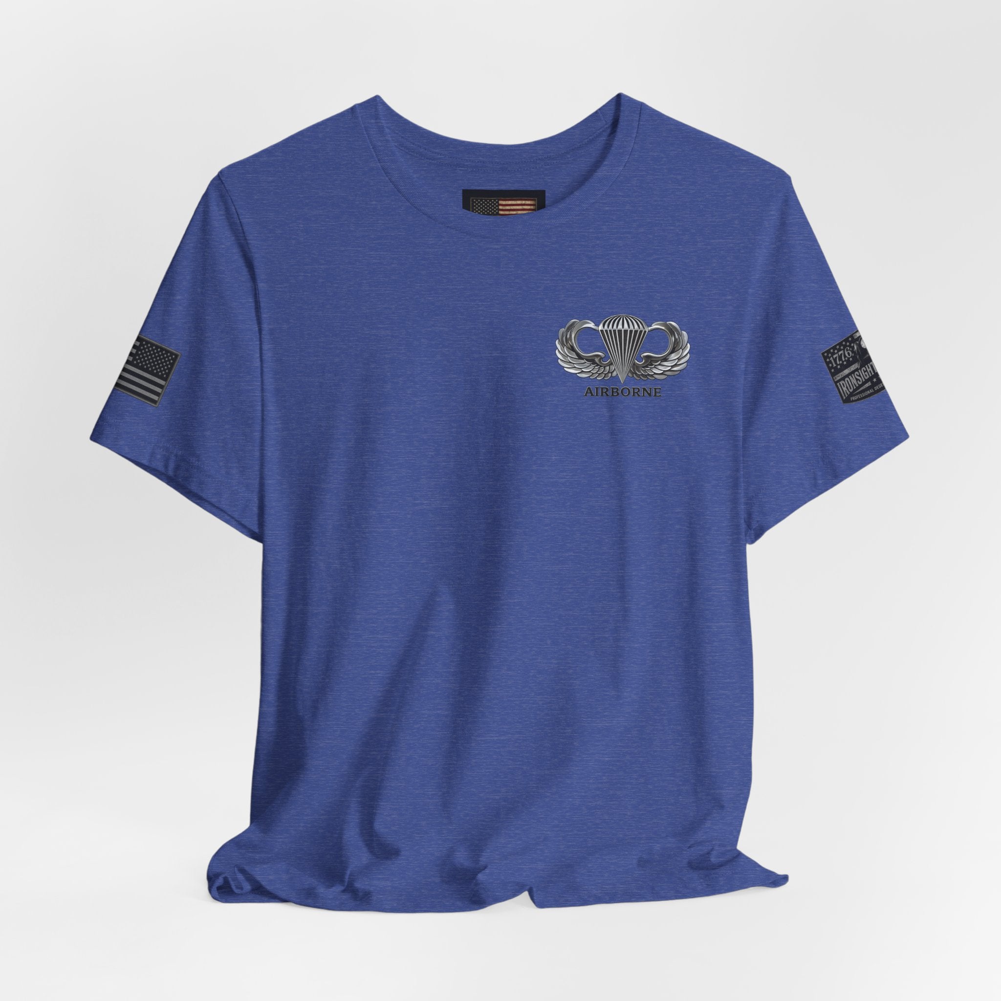 Airborne, Death From Above T - US Army Airborne Wings Veteran T-Shirt | Ironsight Syndicate