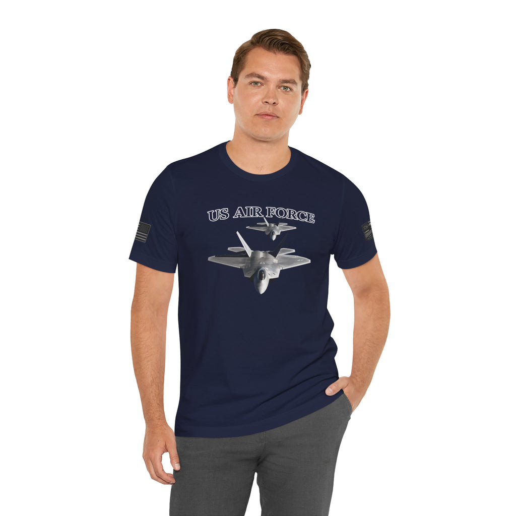 F-22 Raptor USAF Stealth Fighter Jet Graphic Tee – Premium Air Force Pride T-Shirt for Veterans & Active Duty