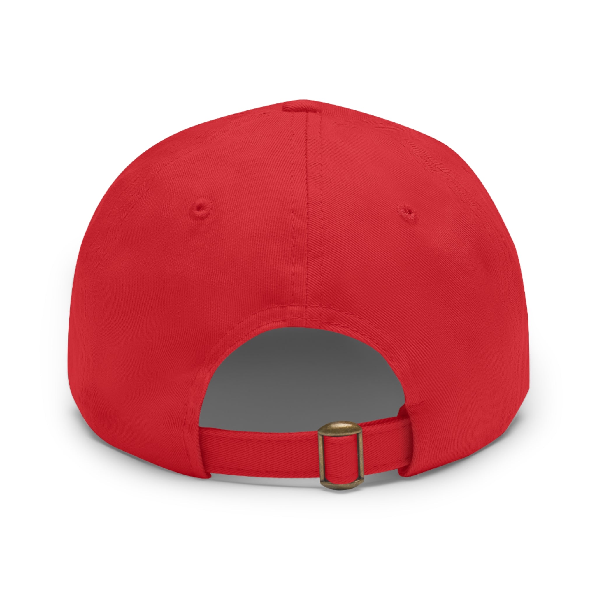 Embroidered Round Leather Patch Dad Hat – Ironsight Syndicate Logo