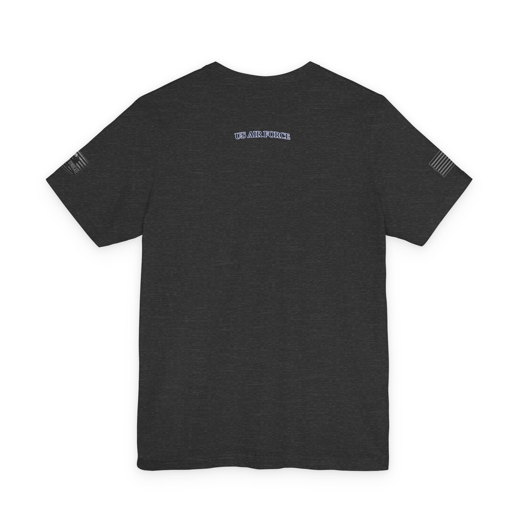 F-22 Raptor USAF Stealth Fighter Jet Graphic Tee - Air Force Pride - Dark Grey Heather | Ironsight Syndicate