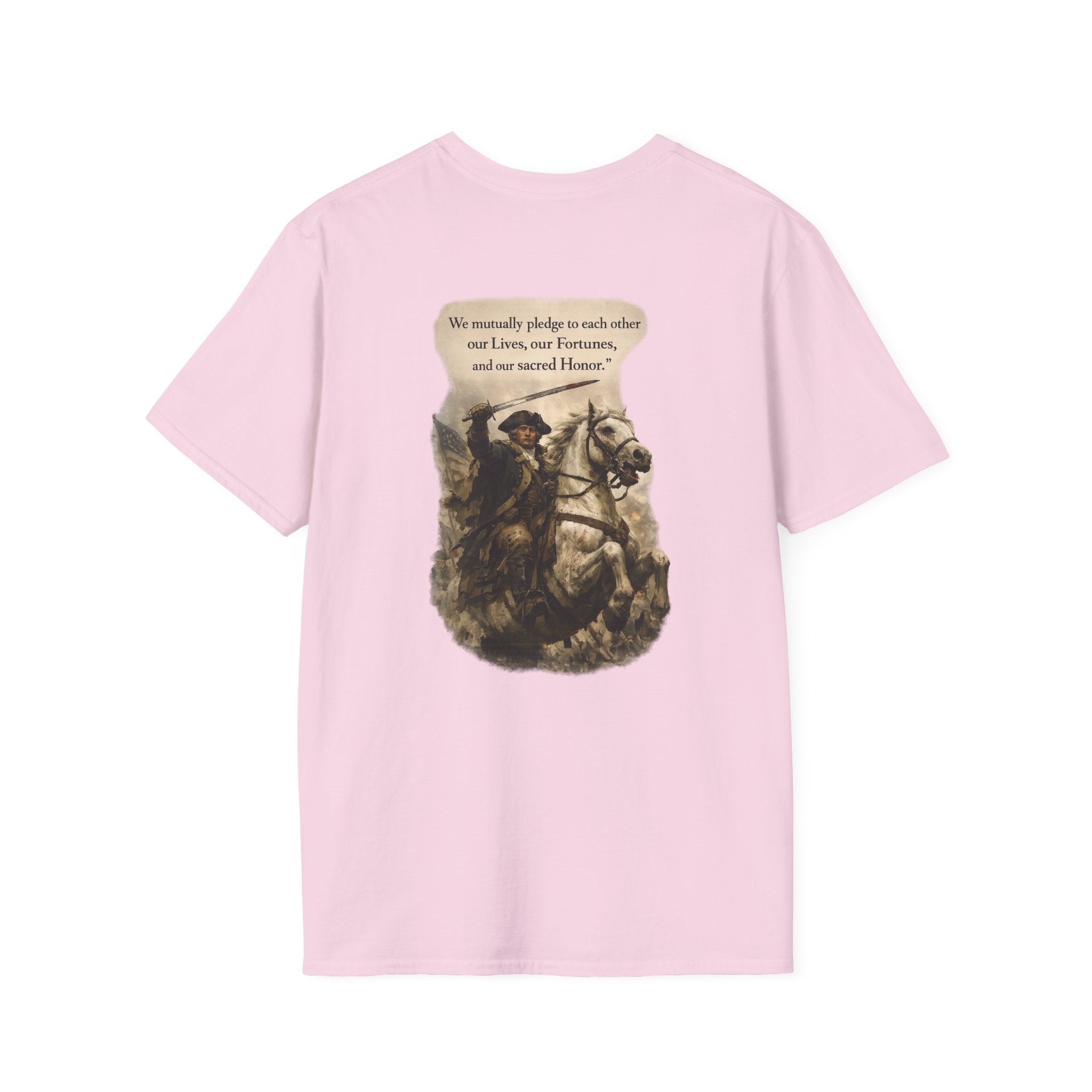 July 4th George Washington T-Shirt | Patriotic Military Graphic Tee for Veterans & Patriots, Adult (13 and up), unisex