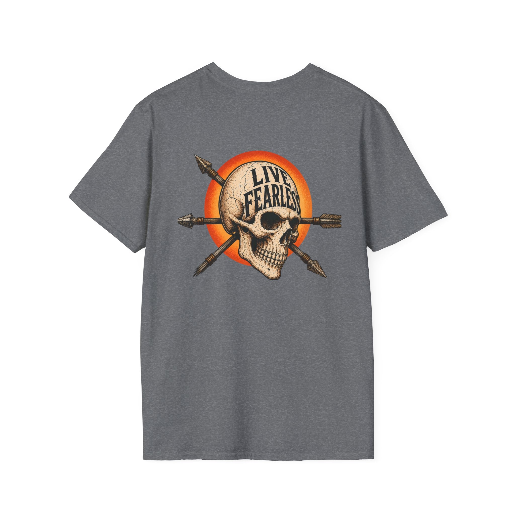 Live Fearless – Ancient Warrior Skull T-Shirt
