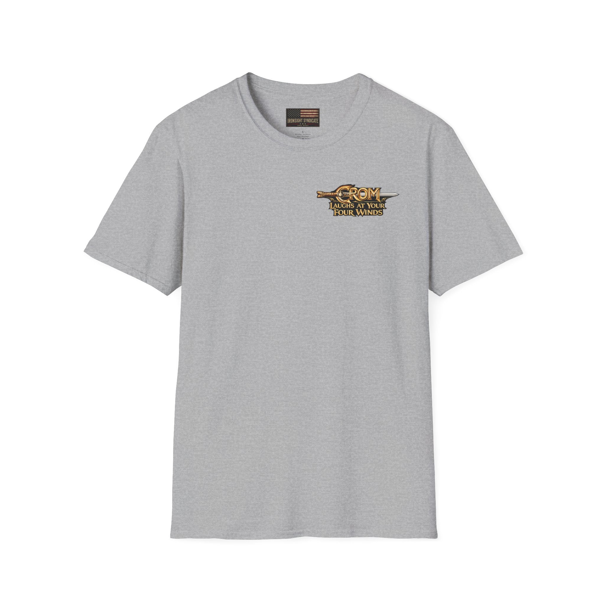 Crom Laughs at Your Four Winds- Conan the Barbarian Inspired T-shirt - Sport Grey | Ironsight Syndicate