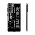 Clear Impact-Resistant Phone Case - "Ironsight Syndicate" Vintage Patriot Design | Ironsight Syndicate