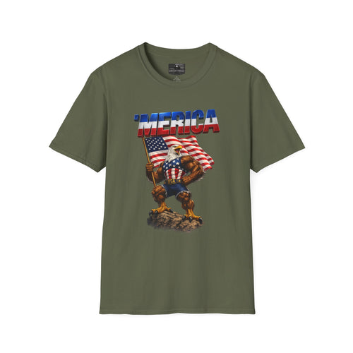Merican Eagle T-Shirt - Military Green / S | Ironsight Syndicate
